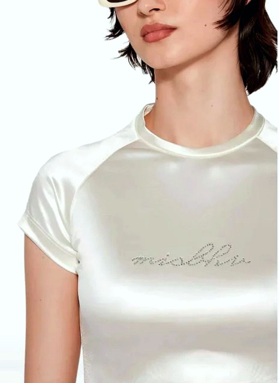 Misbhv Lustrous top w crystal logo Size S / US 4 / IT 40 - 1 Thumbnail