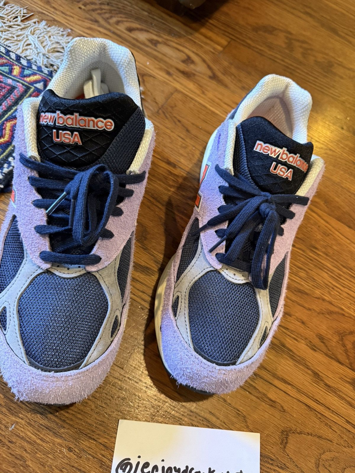New Balance New Balance 990v3 MiUSA Teddy Santis Raw Amethyst Size US 12 / EU 45 - 4 Thumbnail