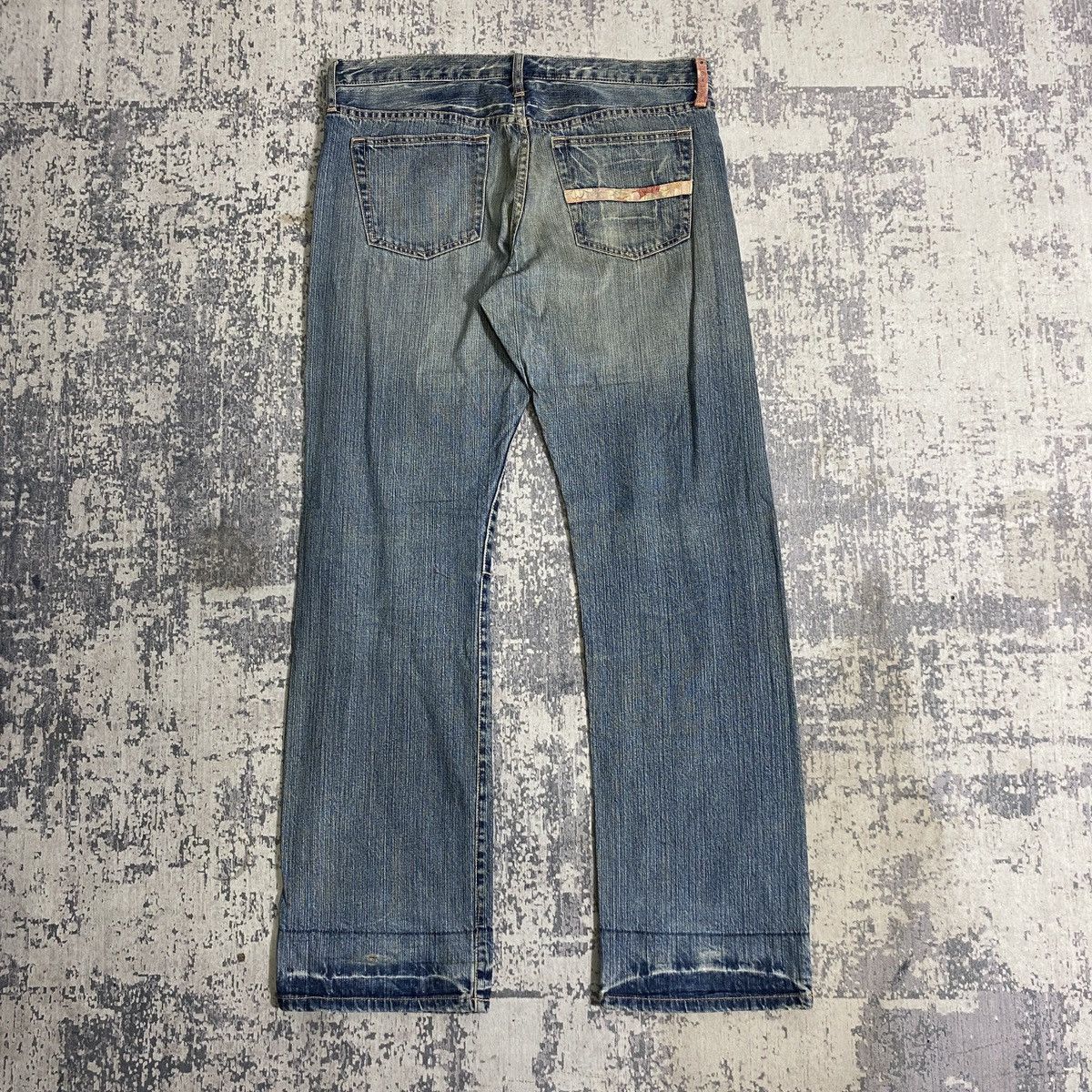 Japanese Brand × Kapital Vintage Takeo Kikuchi Distressed Patchwork Denim Pants Size US 37 - 5 Thumbnail