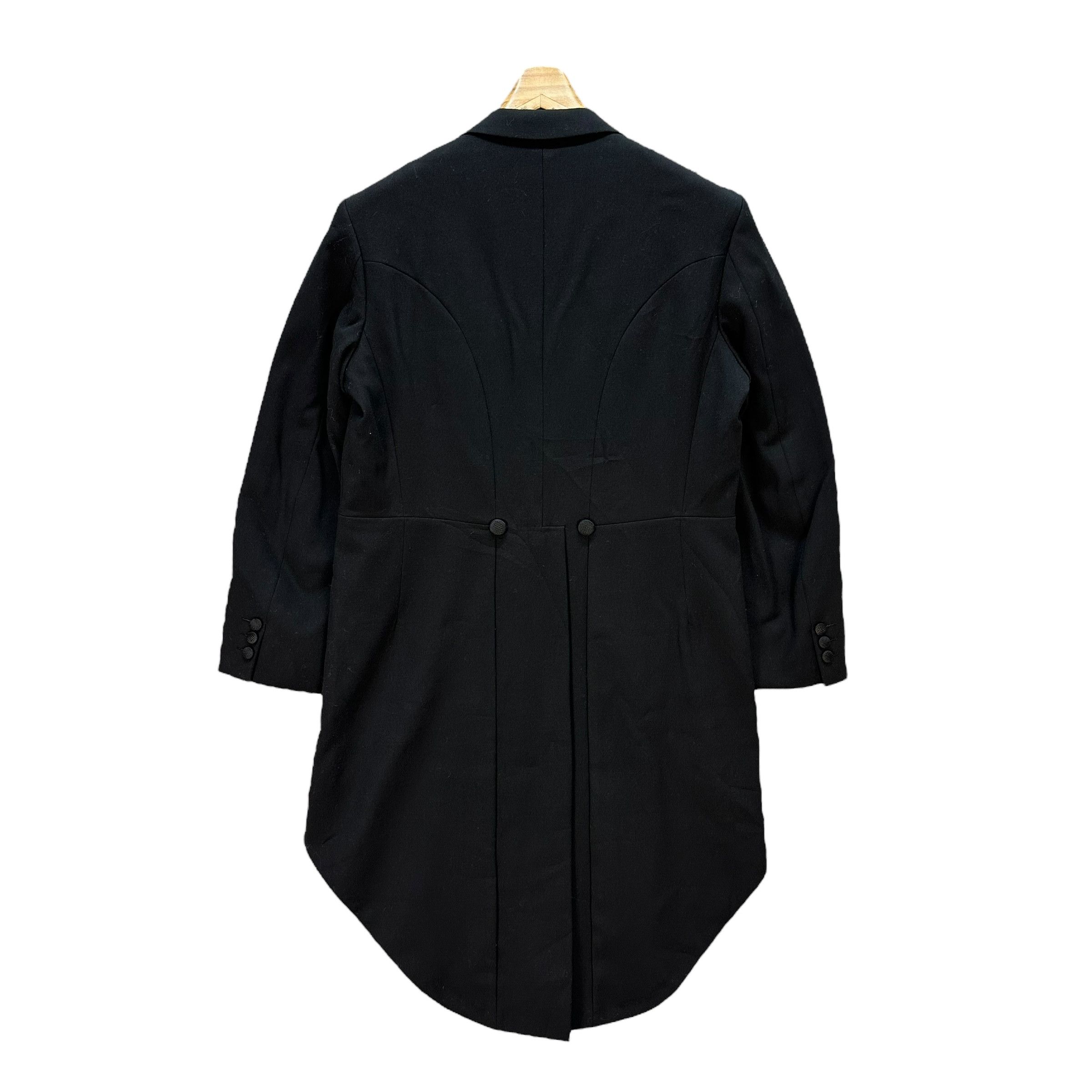 Vintage NOBLE LEBEN Magee Black Wool Morning Coat #A72-1747 Size US M / EU 48-50 / 2 - 12 Thumbnail