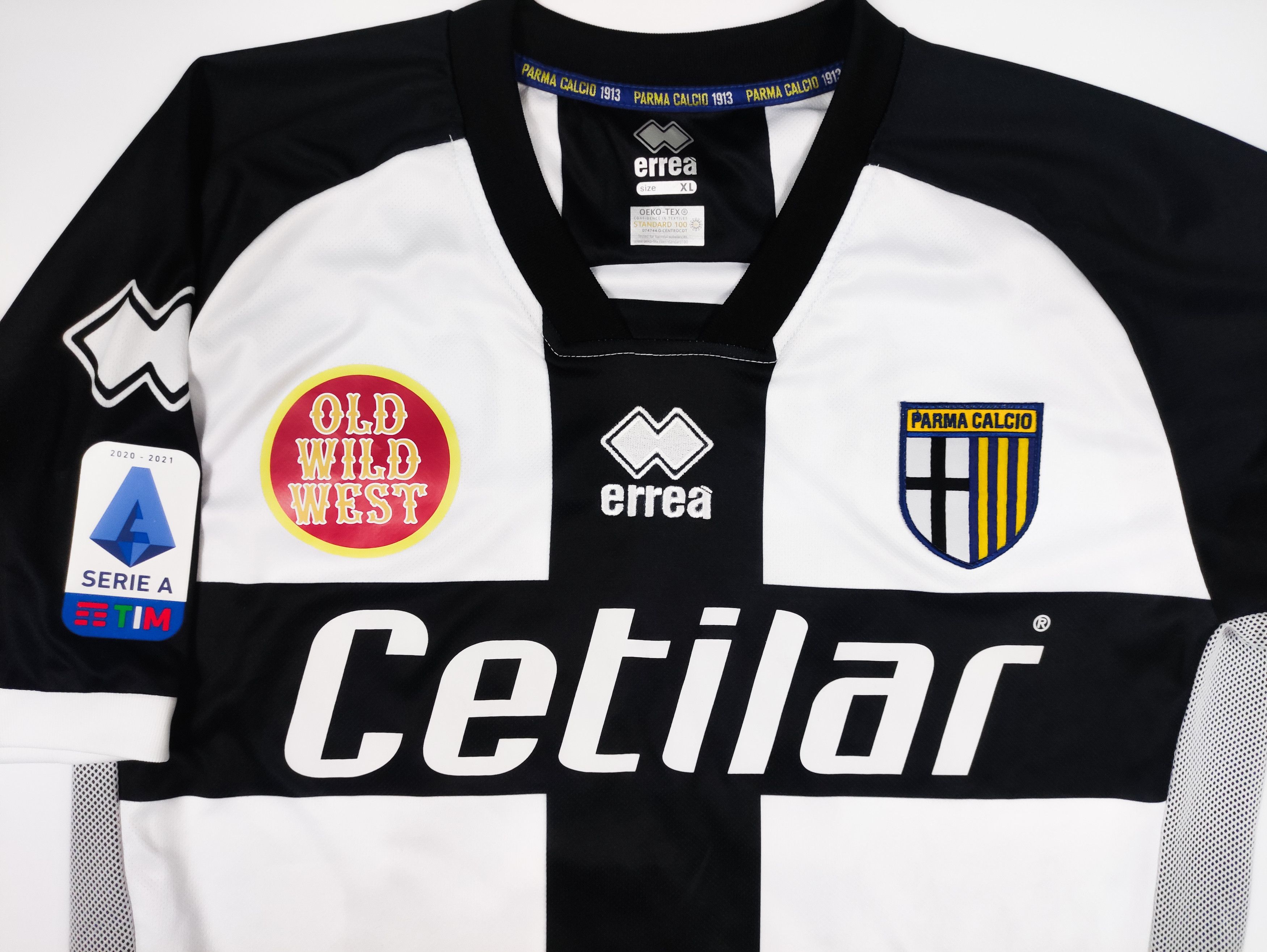 Errea Signed Matchworn Kurtić #14 Parma 2019 2020 Errea Home Shirt Size US XL / EU 56 / 4 - 11 Thumbnail