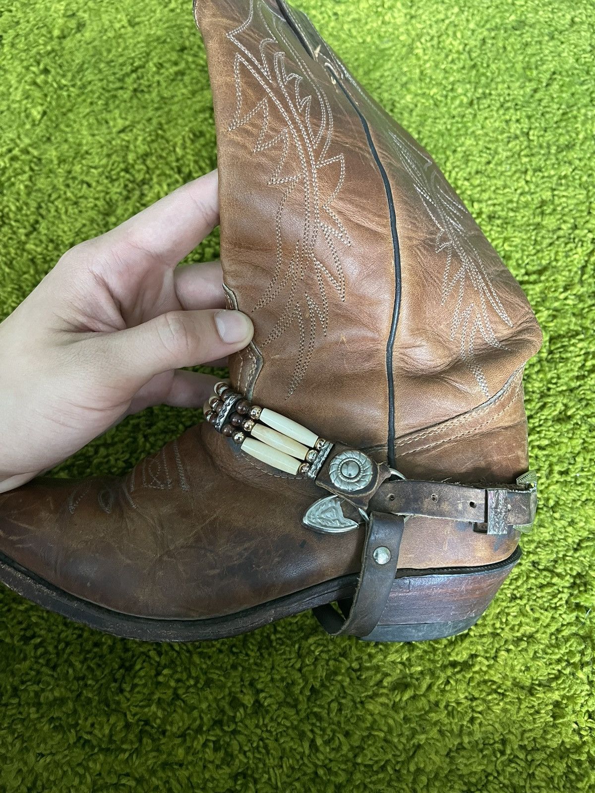 Boulet × Cowboy Equipment × Vintage Boulet 2000s vintage western cowboy style leather boots Size US 7 / EU 40 - 7 Thumbnail