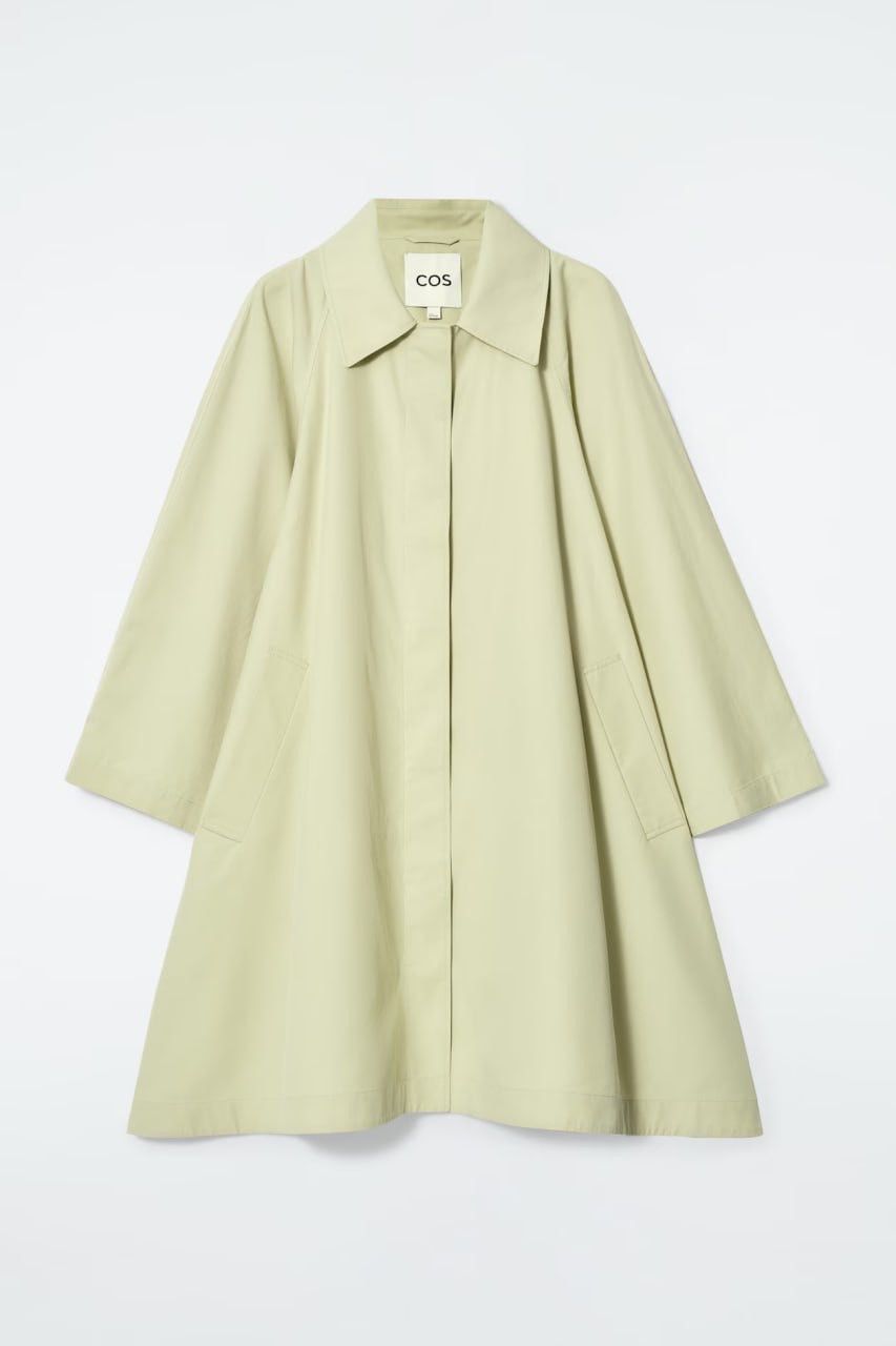 Cos Cos oversized voluminous car coat Light Green Trench Jacket Size M / US 6-8 / IT 42-44 - 5 Thumbnail
