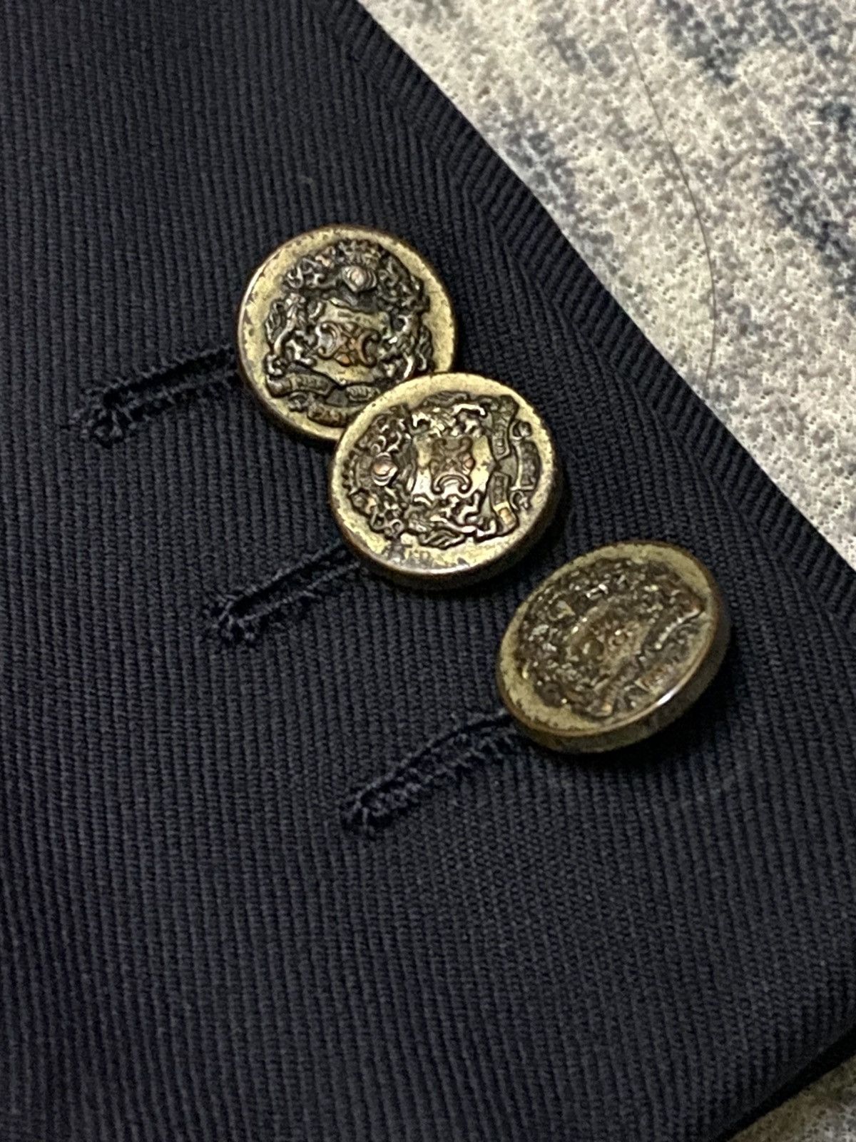 Celine CELINE PARIS DOUBLE BREAST BLAZER STAMPED LOGO BUTTON Size US S / EU 44-46 / 1 - 9 Thumbnail