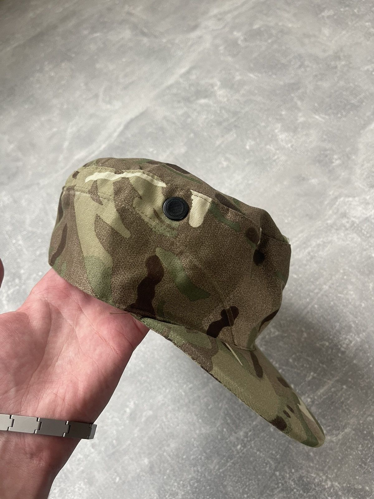 Japanese Brand Military cap Vintage Camo Y2k olive Size ONE SIZE - 5 Thumbnail