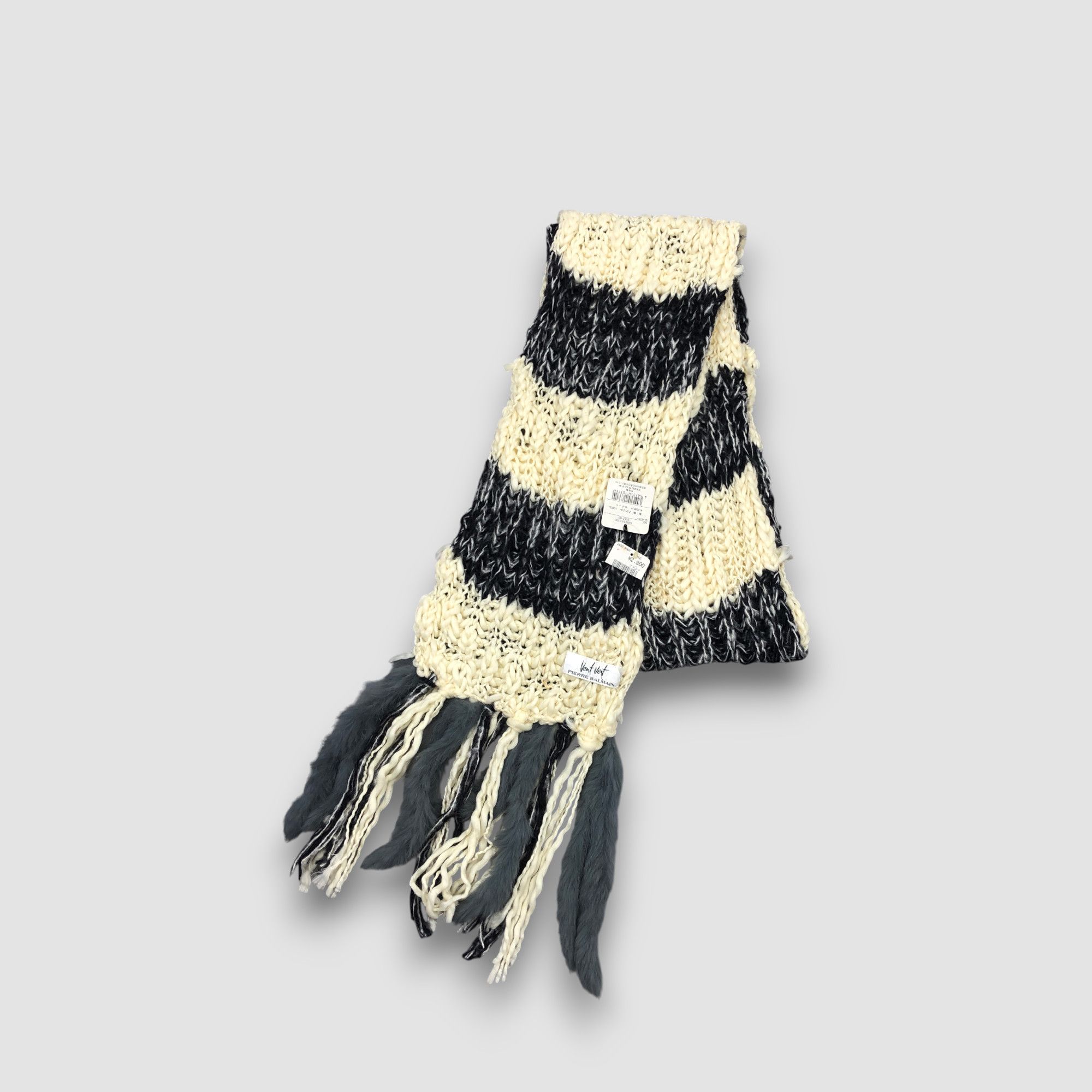 Pierre Balmain NWT Vintage Pierre Balmain Scarf Crochet Knit Wool Scarves Size ONE SIZE - 3 Thumbnail