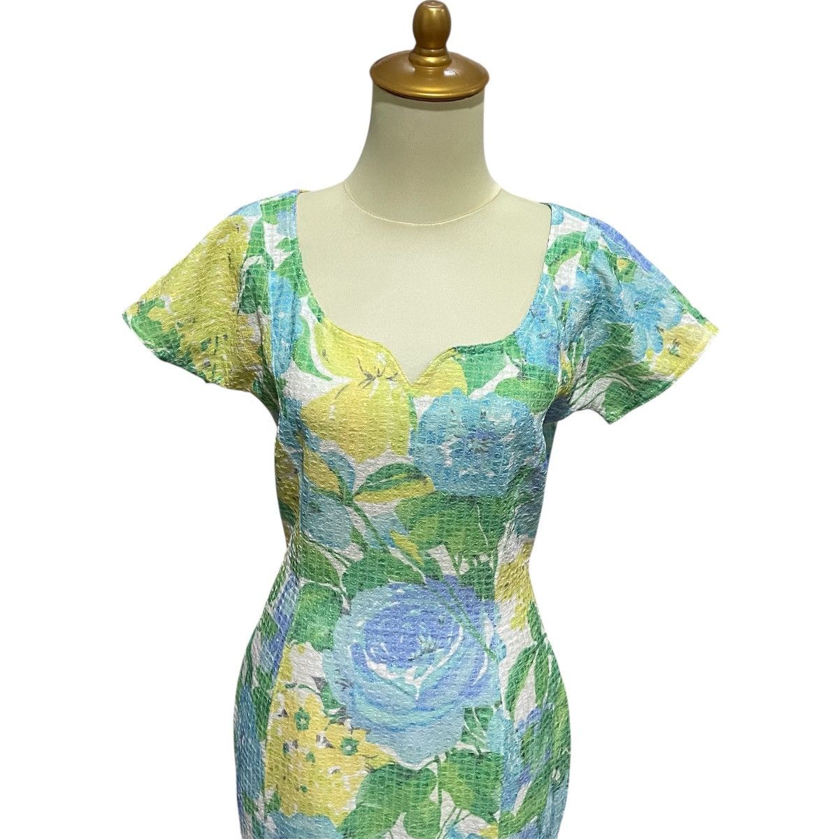 Christian Dior Monsieur Christian Dior Mid Length Floral Dress Size L / US 10 / IT 46 - 3 Thumbnail
