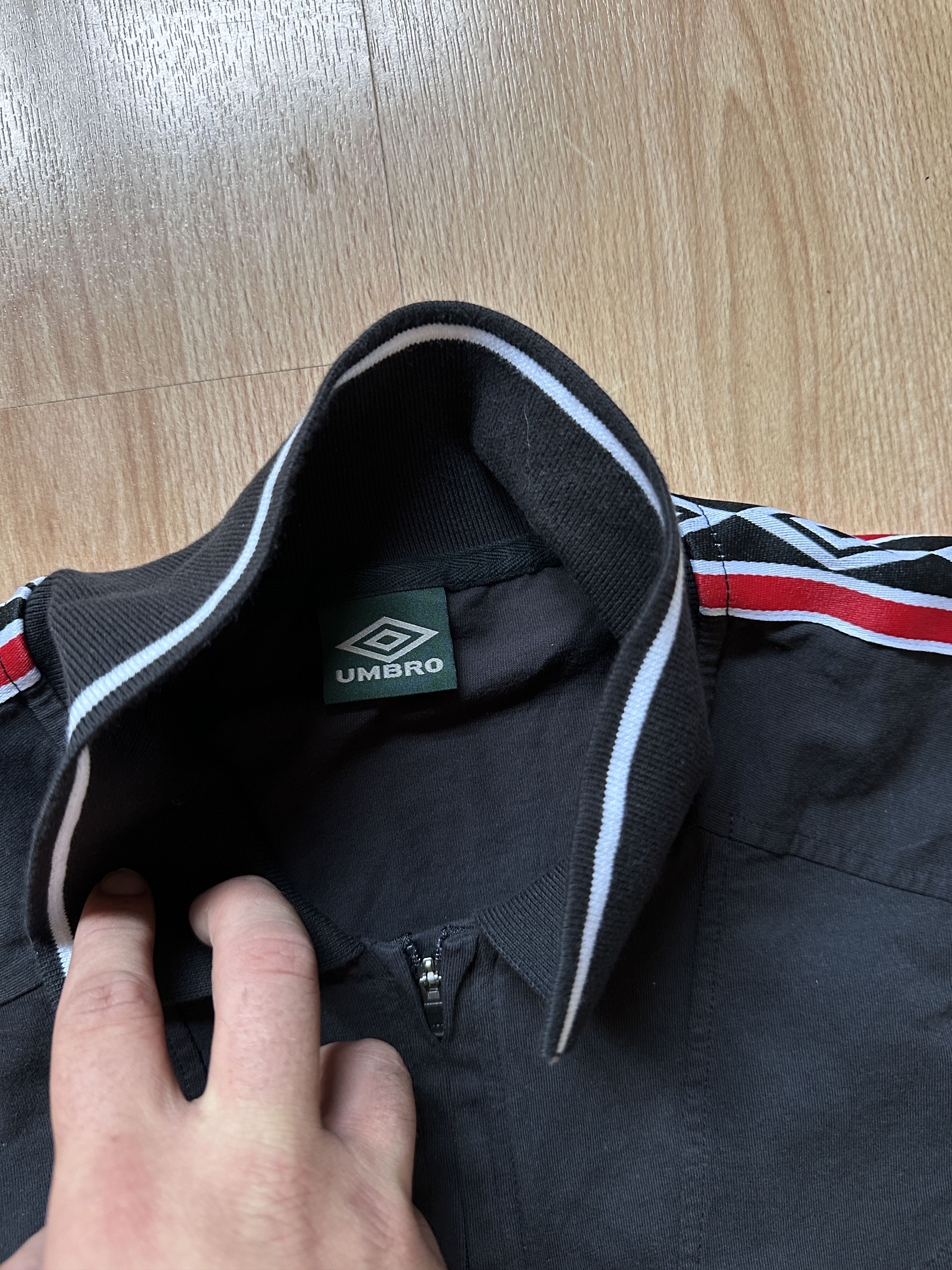 Umbro Slam Jam x Umbro Quarter-Zip Pullover Jersey – Black/Olive Size US L / EU 52-54 / 3 - 5 Thumbnail