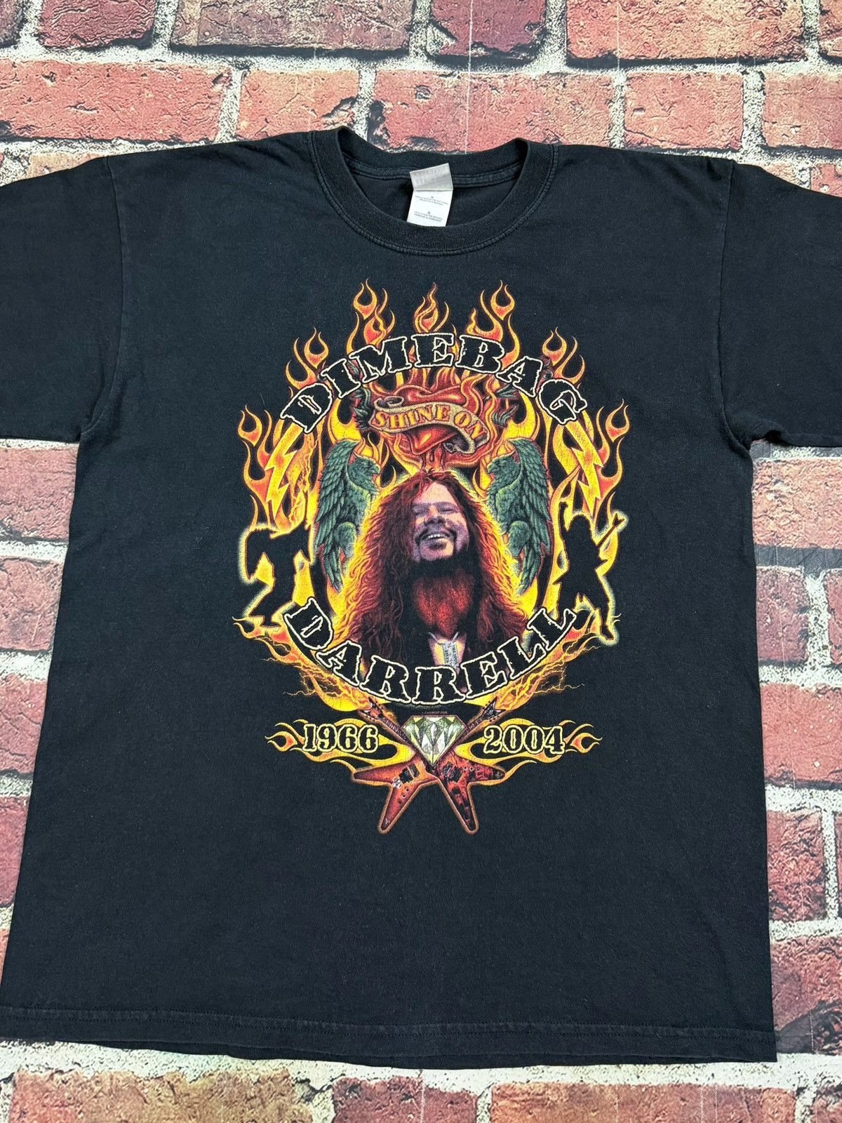 Band Tees Vintage Dimebag Darrell Memorial Shine On Pantera Dirtbag Size US L / EU 52-54 / 3 - 3 Thumbnail