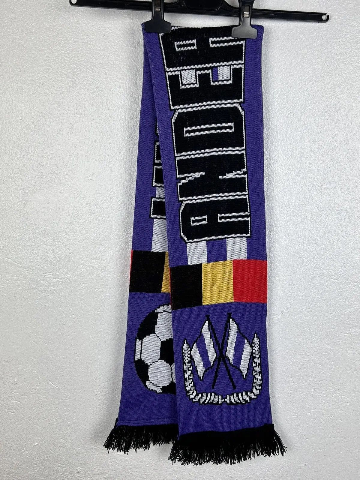 Vintage Vintage R.S.C. Anderlecht Belgian Soccer Club Scarf Muffler Size ONE SIZE - 3 Thumbnail