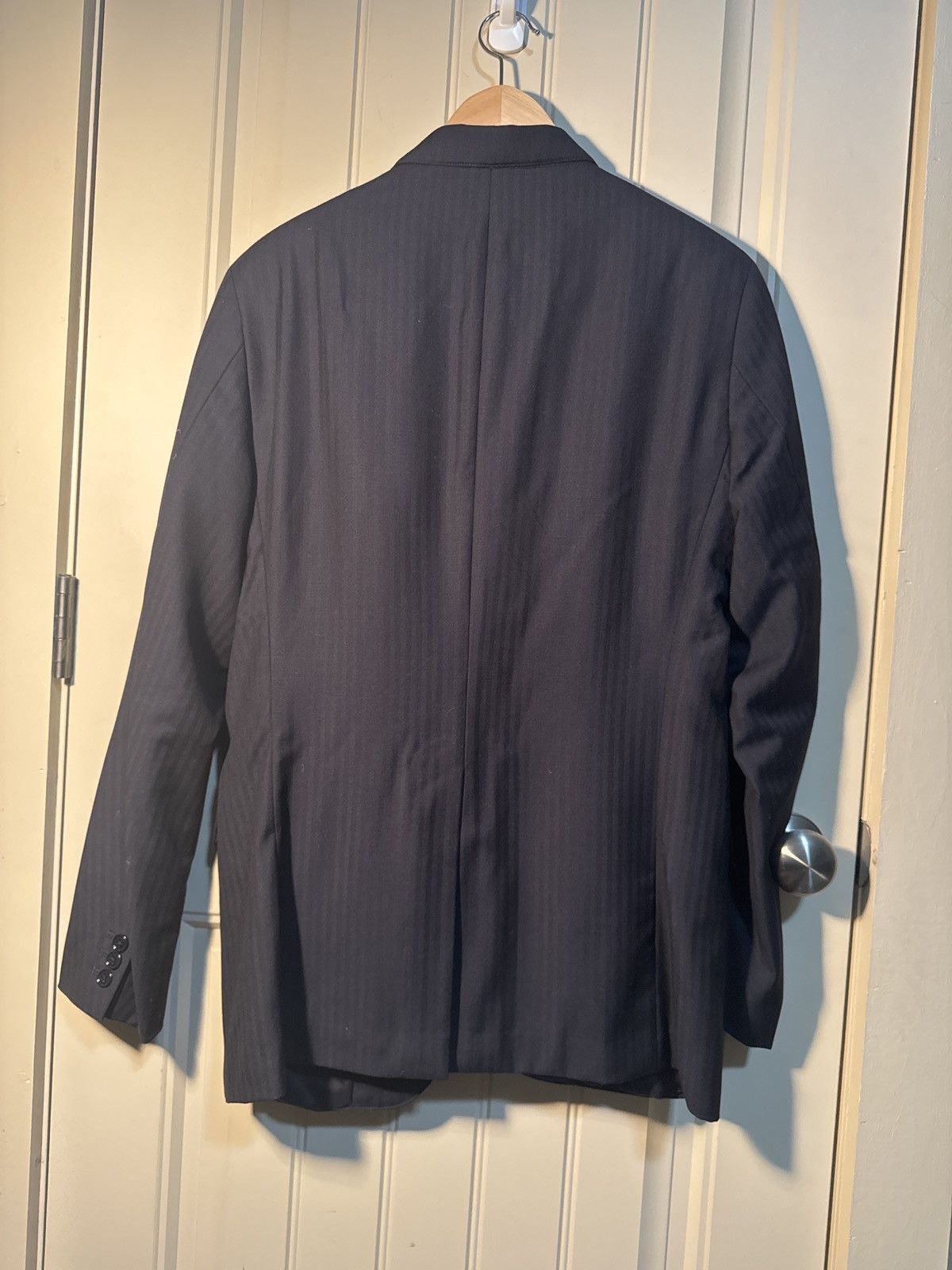 RRL Ralph Lauren Navy Shadow Stripe Sport Coat Size 36R - 4 Thumbnail
