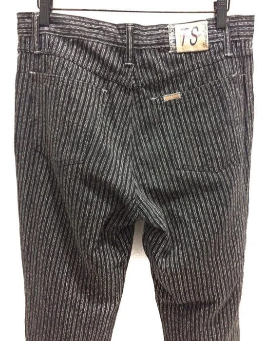 Japanese Brand Blue Way Striped Design Casual Pant