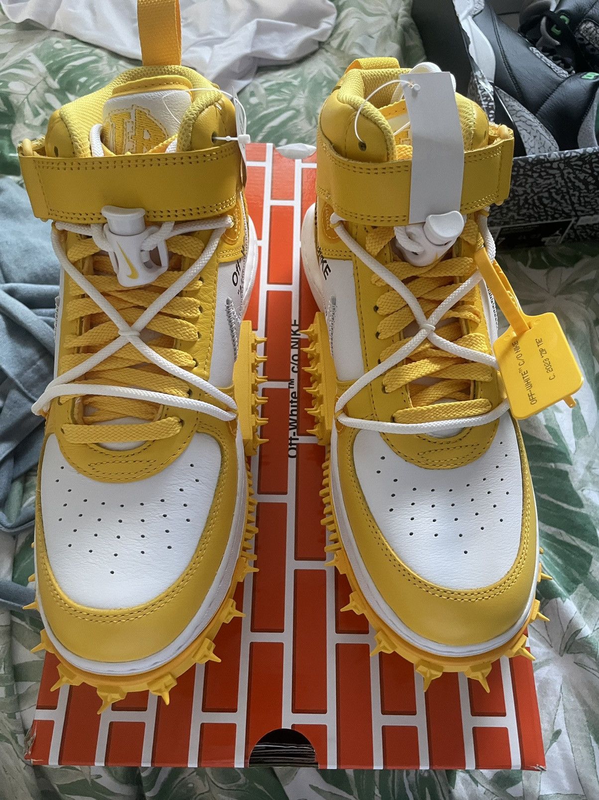 Nike × Off-White Nike Air Force Mid Off-White Varsity Maze Size US 8.5 / EU 41-42 - 2 Thumbnail