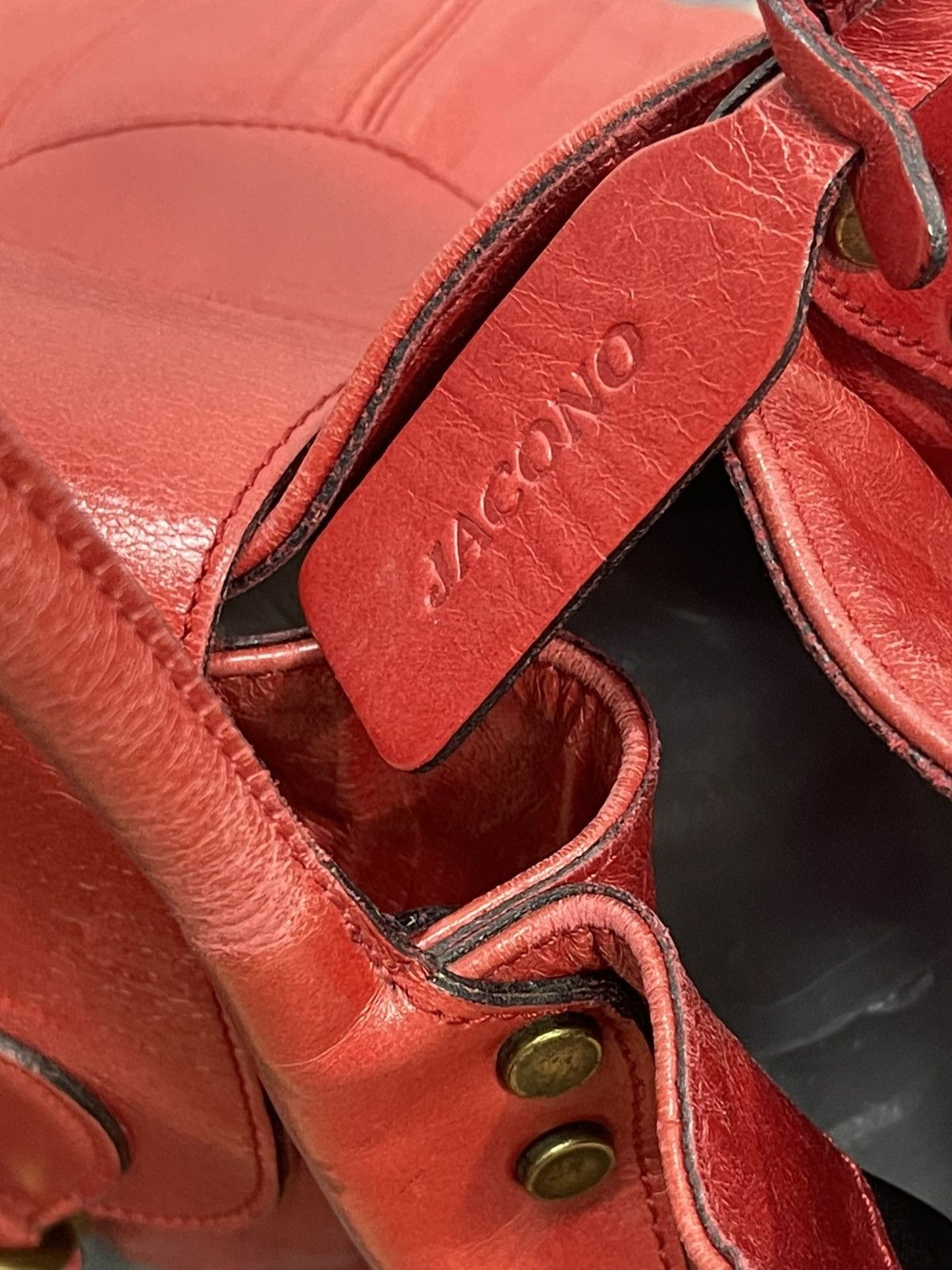 Genuine Leather Full Leather Jacono Tote Bag prada julius dior cdg amiri 7🟩 Size ONE SIZE - 13 Thumbnail