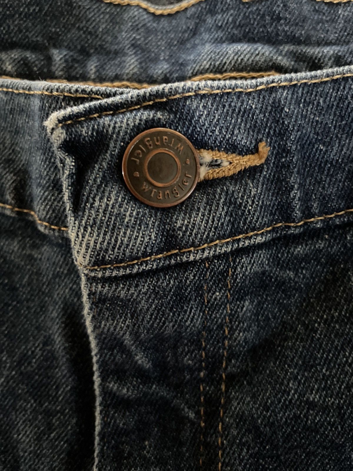 Designer × Vintage × Wrangler Wrangler Denim Blue Jean Shorts Jorts Waist 38 Relaxed Fit Size US 38 / EU 54 - 12 Thumbnail