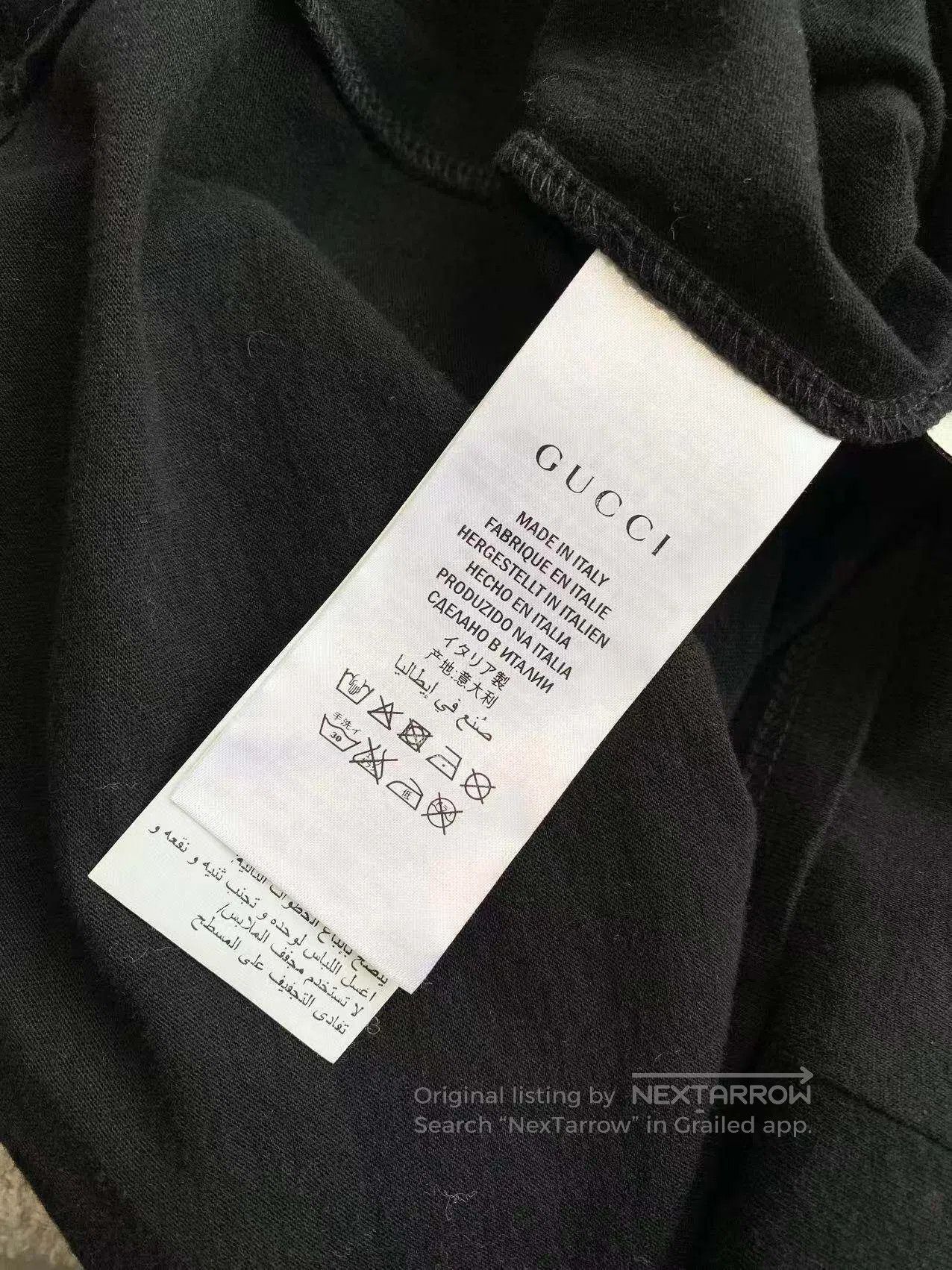 Gucci Guicci Beaded bow collar short-sleeved T-shirt| Size S / US 4 / IT 40 - 5 Thumbnail