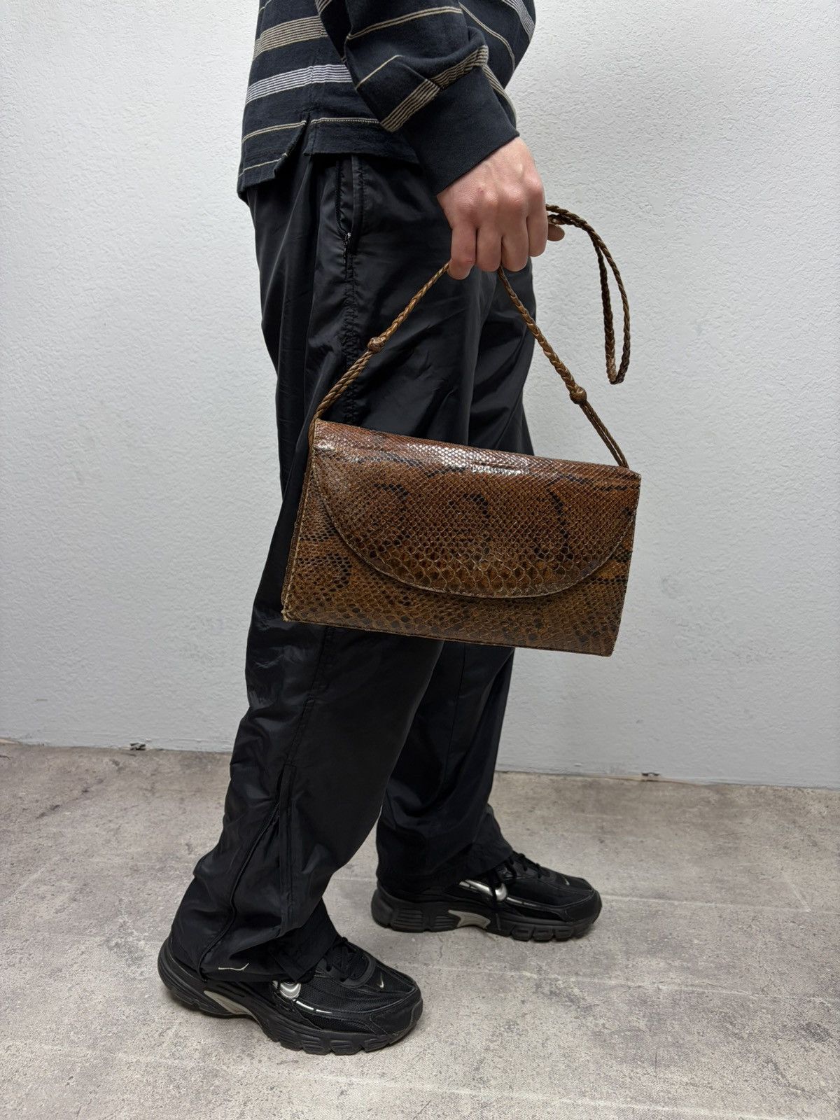 KMRii Snakeskin Leather Bag Y2K Archive KMRii If Six Was Nine Vibe Size ONE SIZE - 2 Thumbnail