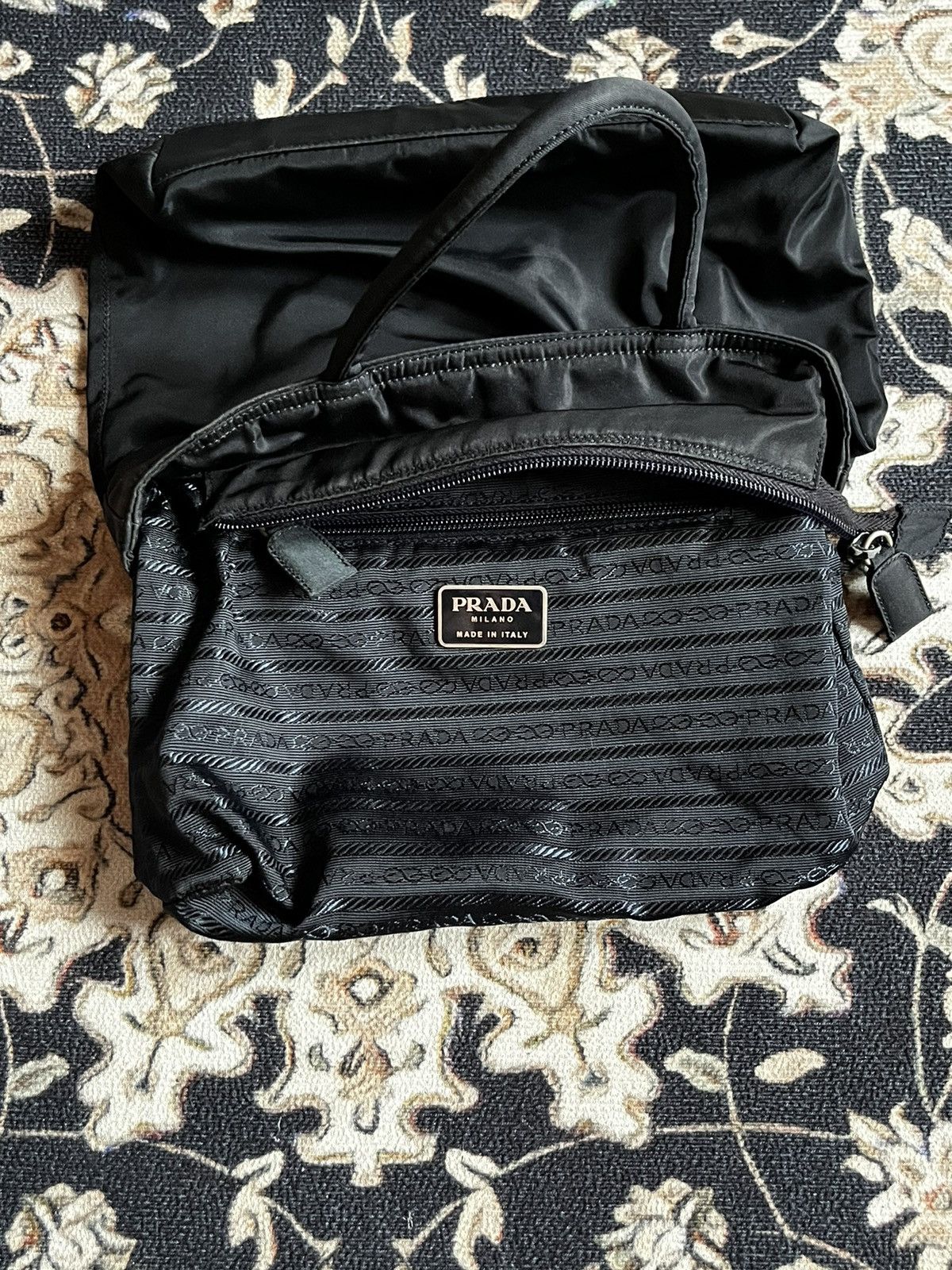 Designer Prada Mini Nylon HandBag Size ONE SIZE - 7 Thumbnail