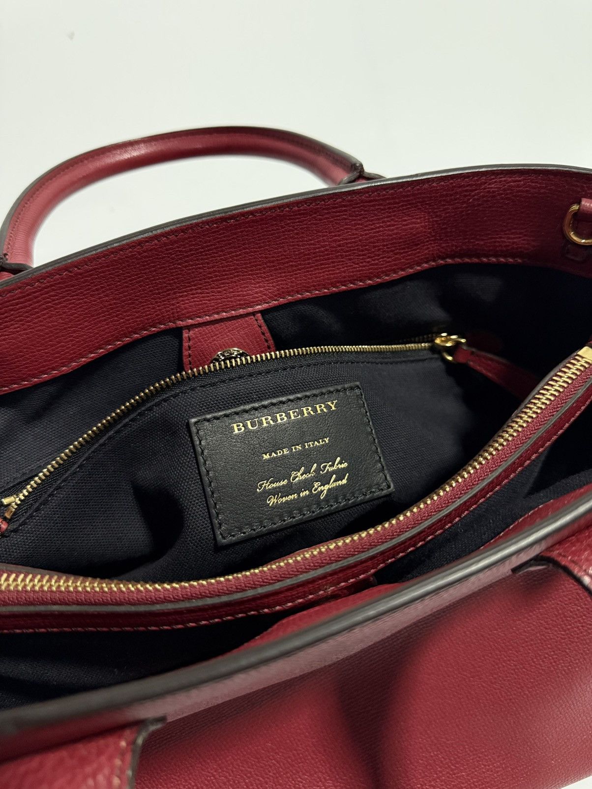 Burberry Burberry House Check Derby Leather Medium Banner Bag Size ONE SIZE - 11 Thumbnail