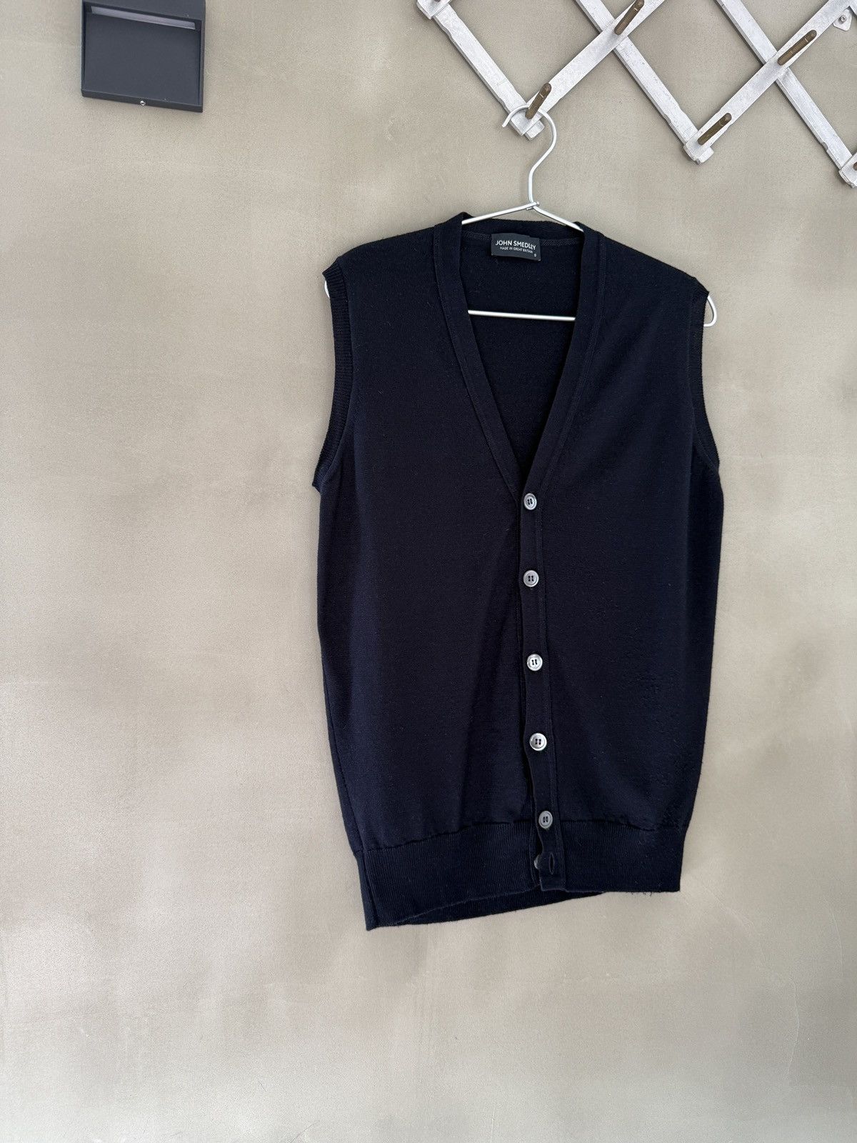 John Smedley John Smedley England Extra Fine Merino Wool Knit Men's Vest Size US S / EU 44-46 / 1 - 10 Thumbnail