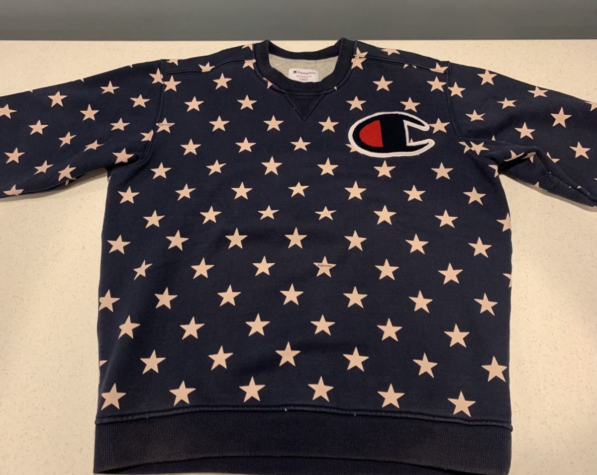 Champion × Supreme Supreme Champion Stars Crewneck Size US L / EU 52-54 / 3 - 2 Thumbnail