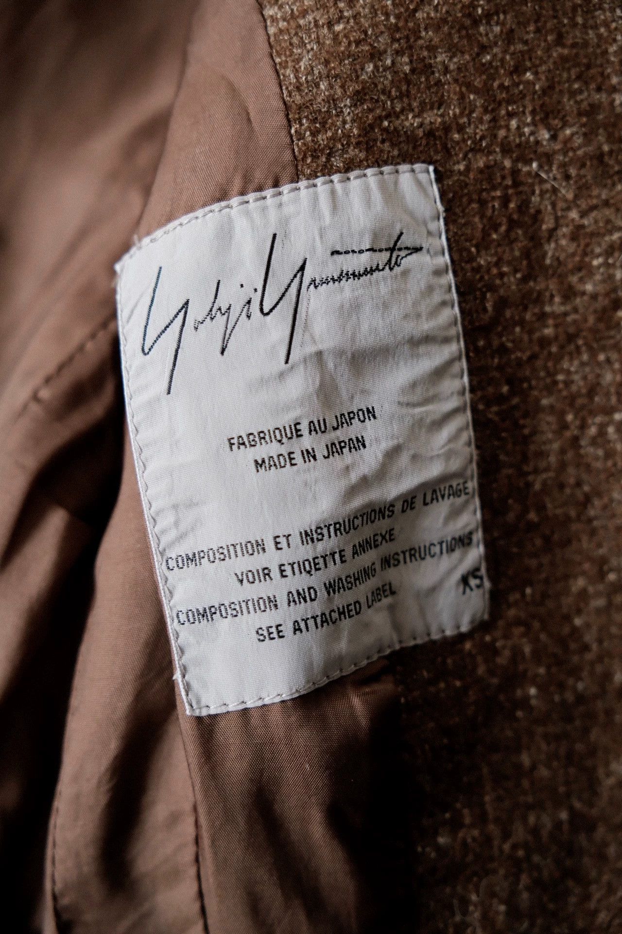 Yohji Yamamoto Yohji Yamamoto 98aw Archive Minimal Lapel Wool-Linen Jkt Women's Size XS / US 0-2 / IT 36-38 - 9 Thumbnail