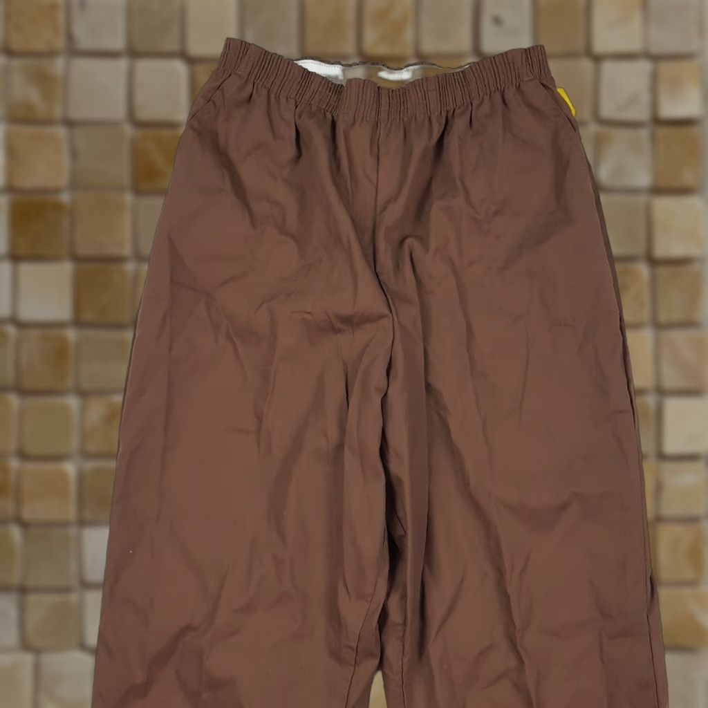 Vintage Vintage 80s Elastic Waist Relaxed Tapered Women's Size 16 Retro Lounge Pants Brown Maternity? No Size 38" / US 16 / IT 52 - 1 Thumbnail