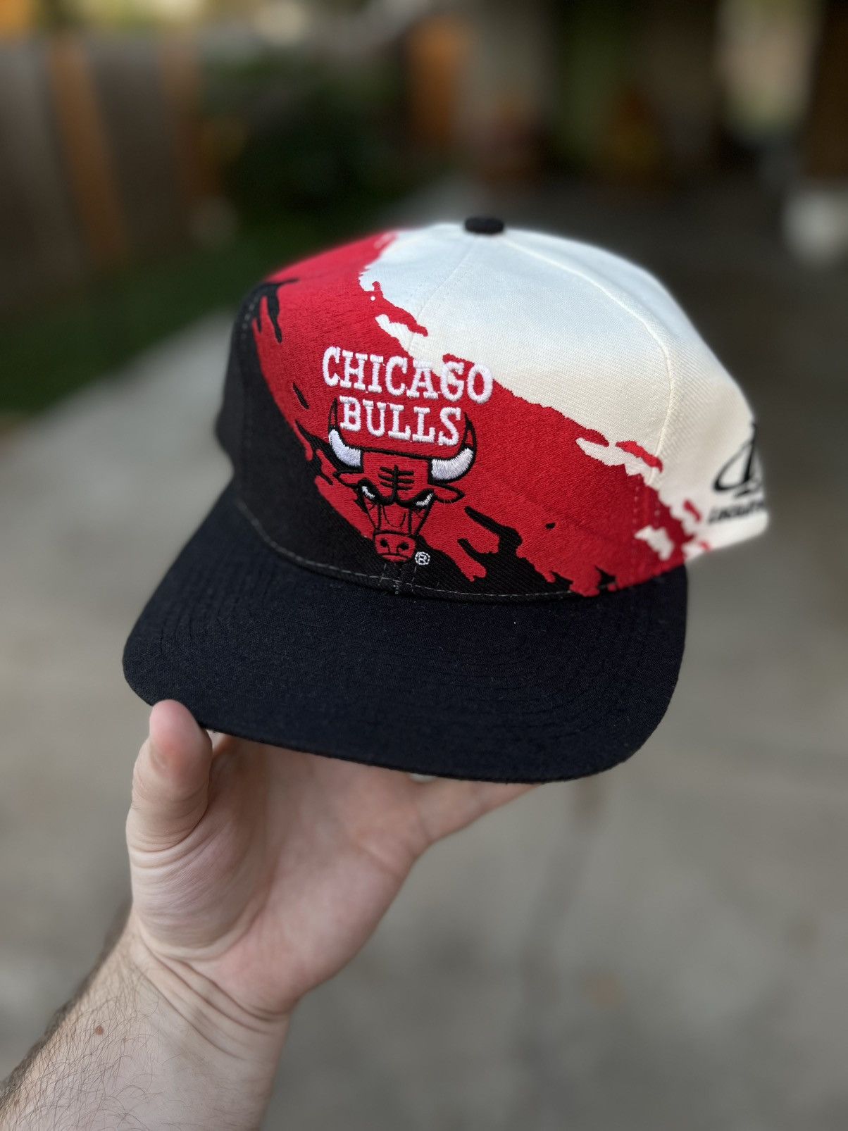 Logo Athletic Vintage 90’s Wool NBA Chicago Bulls Splash SnapBack Hat Size ONE SIZE - 1 Thumbnail