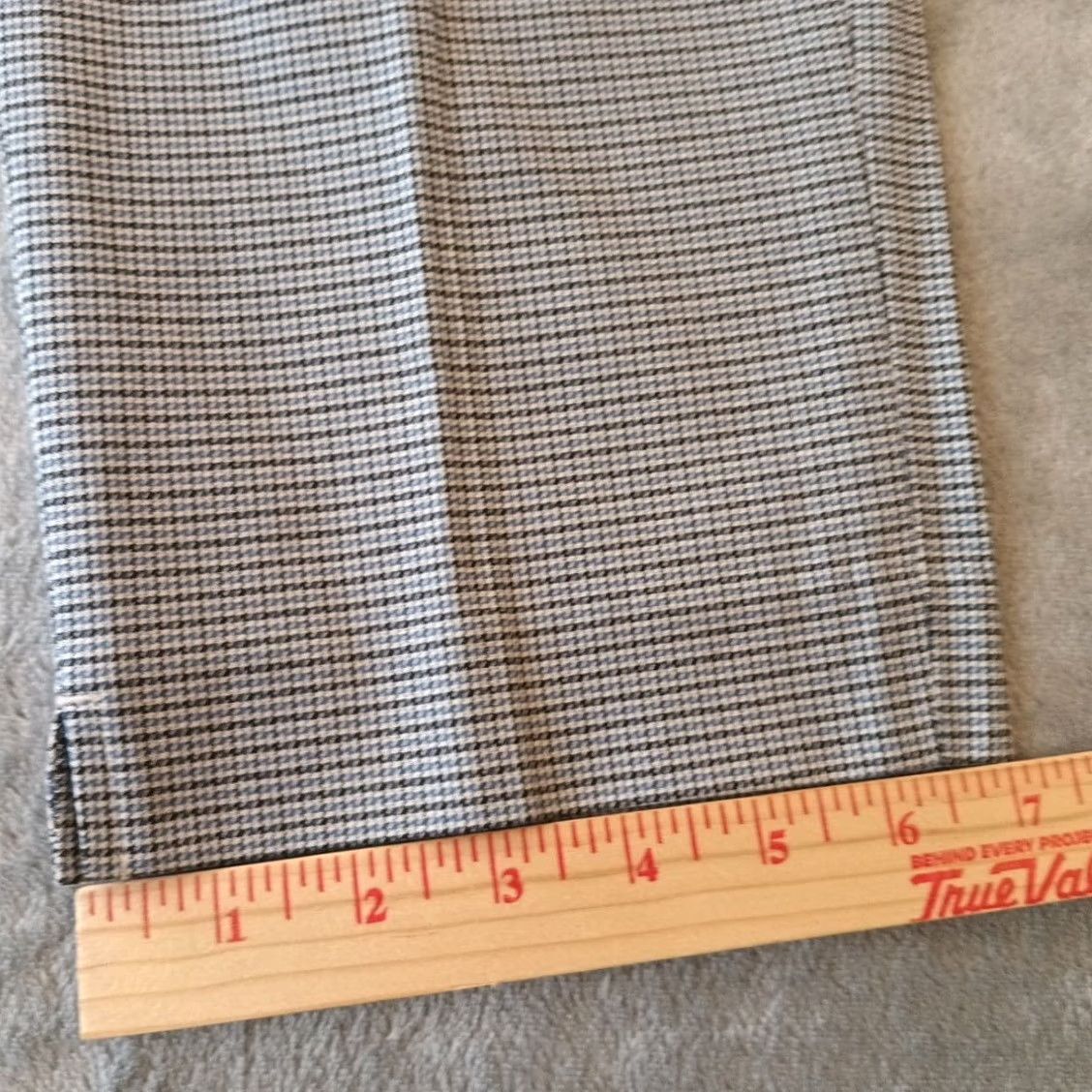 J. Jill J.Jill Pants Womens Size 12 Blue Black Plaid 35x28 Mid Rise Cotton Blend Straight Ankle Mens? Size 34" / US 12 / IT 48 - 7 Thumbnail