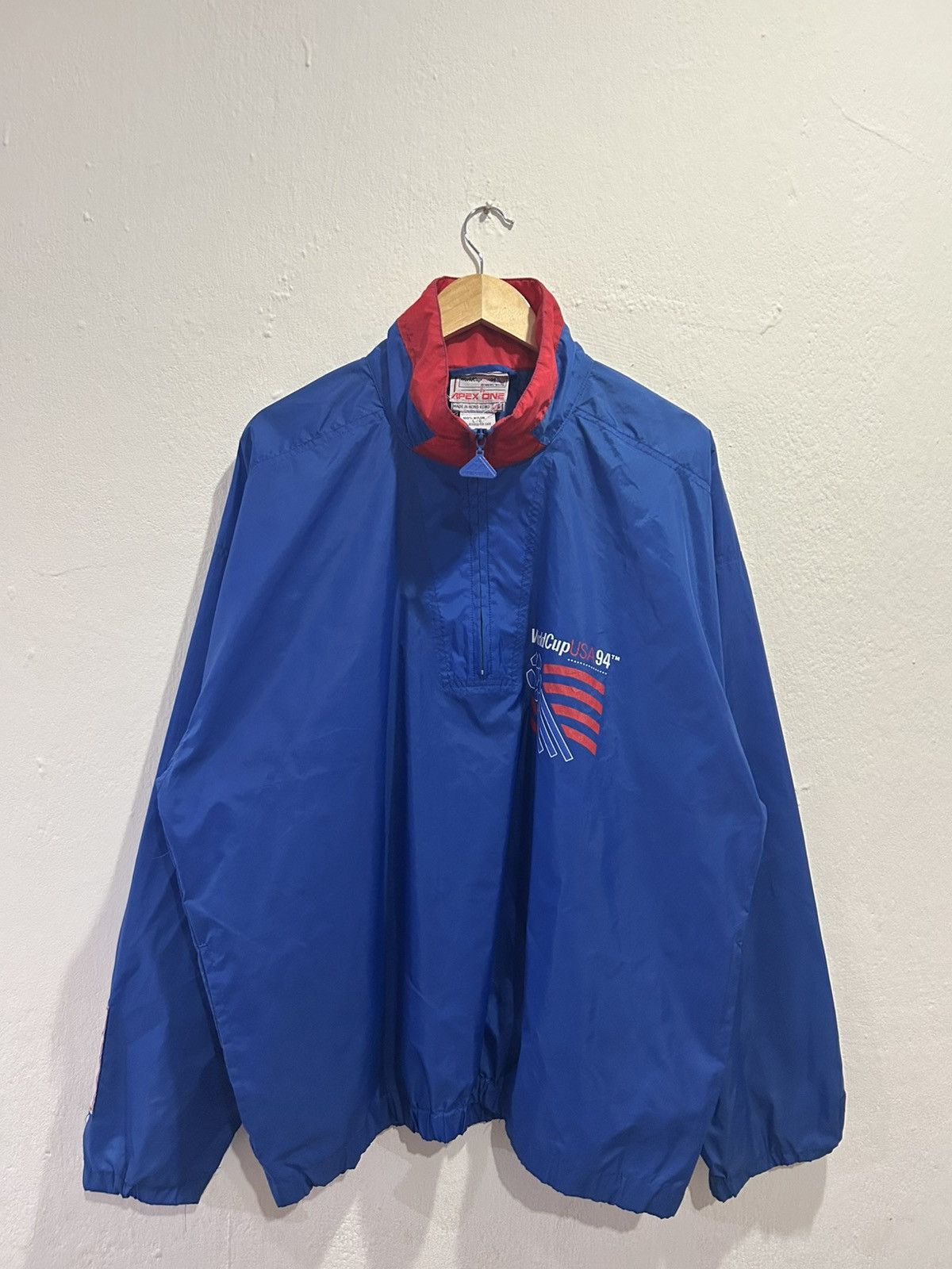 Apex Vintage Apex World Cup 1994 Nylon Windbreaker Size US L / EU 52-54 / 3 - 10 Thumbnail