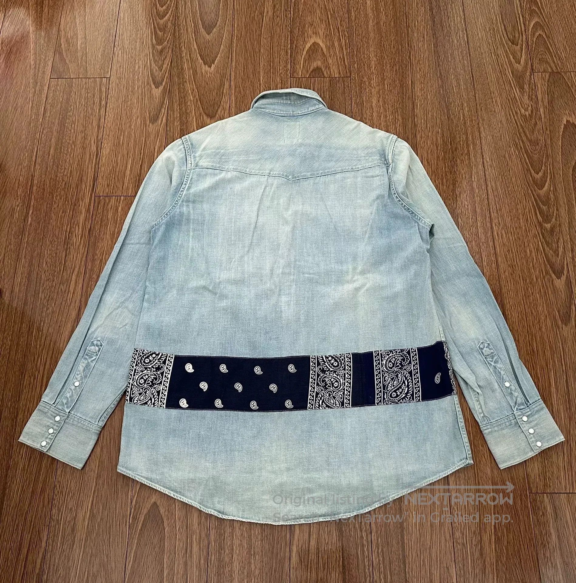 Visvim visvim bandana border denim shirt. Size US S / EU 44-46 / 1 - 2 Thumbnail