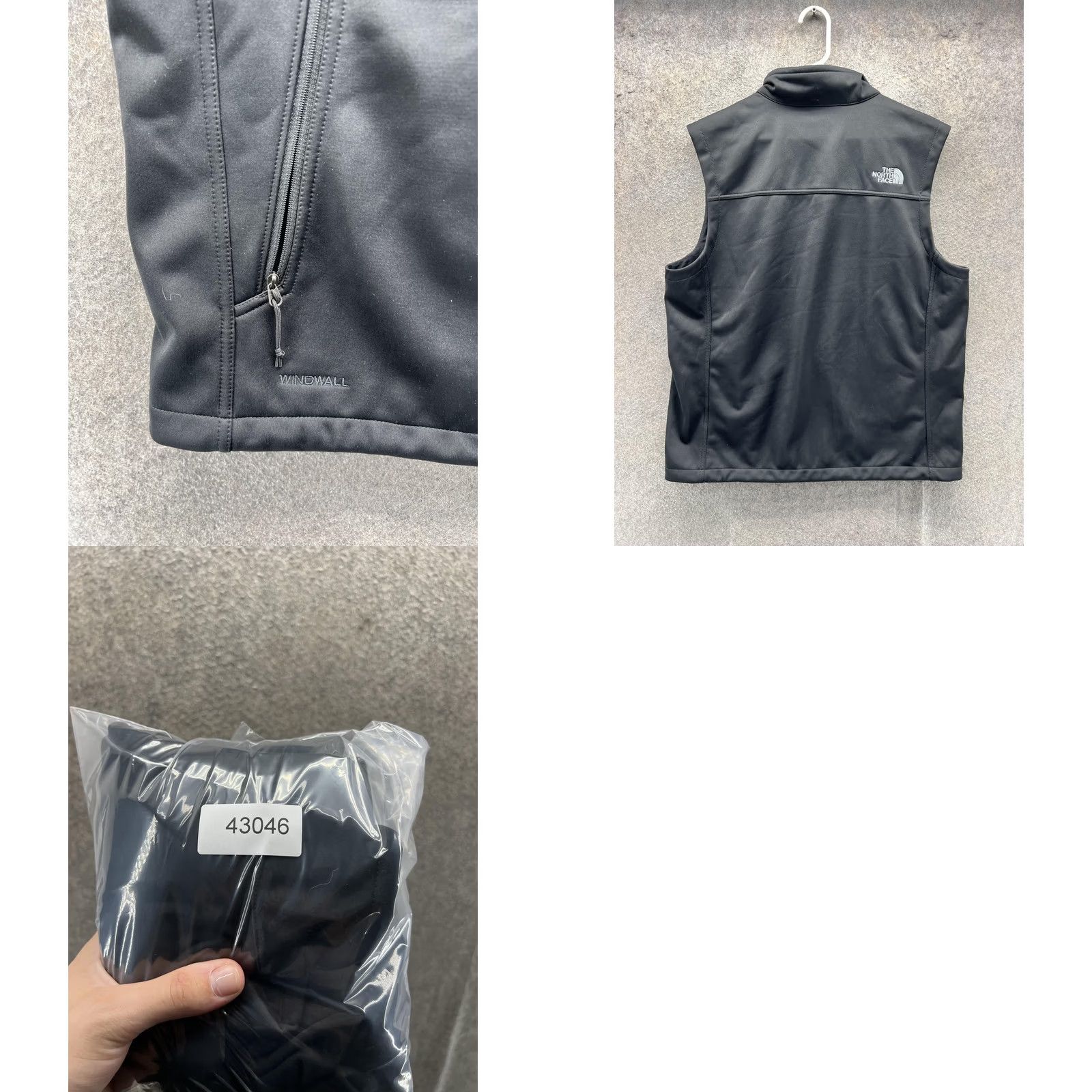 The North Face The North Face Vest Mens Large Black WindWall Softshell Full Zip Hiking Outdoor Size US L / EU 52-54 / 3 - 8 Thumbnail