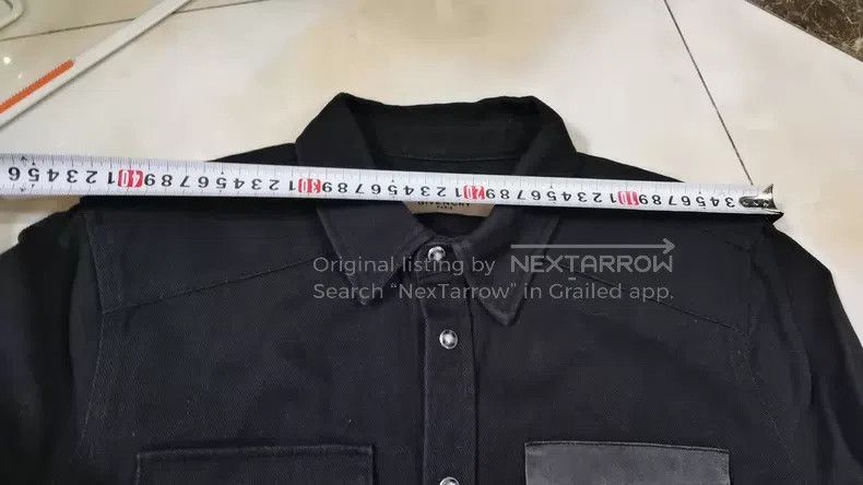 Givenchy Givenchy Black denim shirt with classic double pockets Size US M / EU 48-50 / 2 - 6 Thumbnail