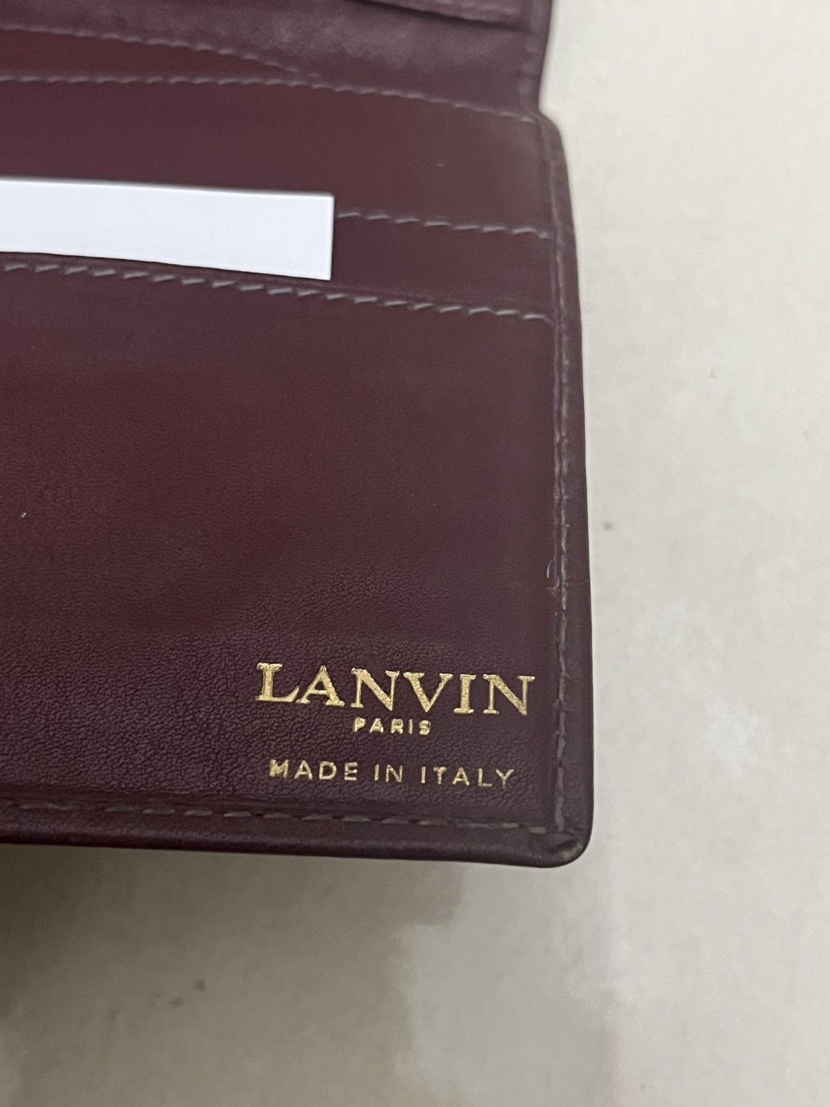 Gallery Dept. × Lanvin Vintage 80s lanvin leather wallet Size ONE SIZE - 5 Thumbnail