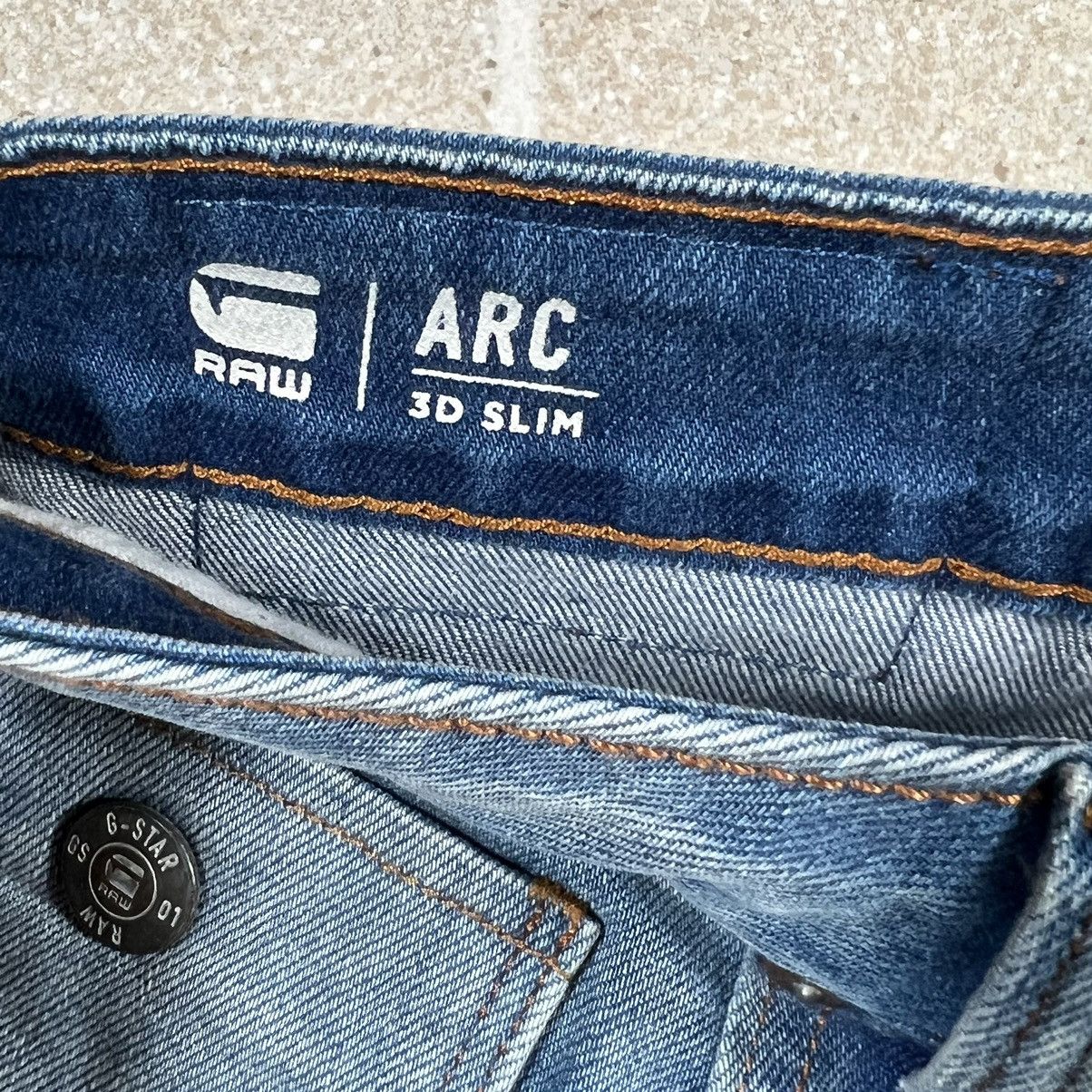 G-Star G Star Raw Jeans Men 31x32 Blue Arc 3D Slim Faded Denim Pant Size US 31 - 7 Thumbnail