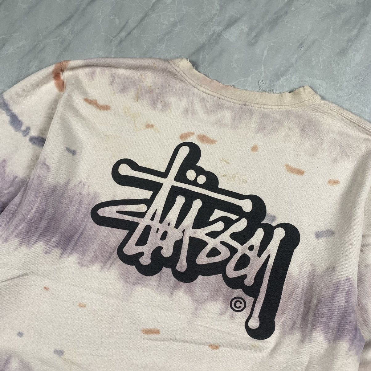 Stussy Vintage y2k Stussy Japan Tiedye Distressed Crewneck Size US L / EU 52-54 / 3 - 2 Thumbnail