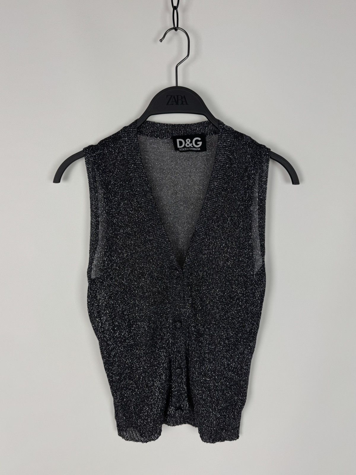 Dolce & Gabbana Dolce&Gabbana Shinny Sparkle Knit Mesh Women’s Vest Size M / US 6-8 / IT 42-44 - 2 Thumbnail