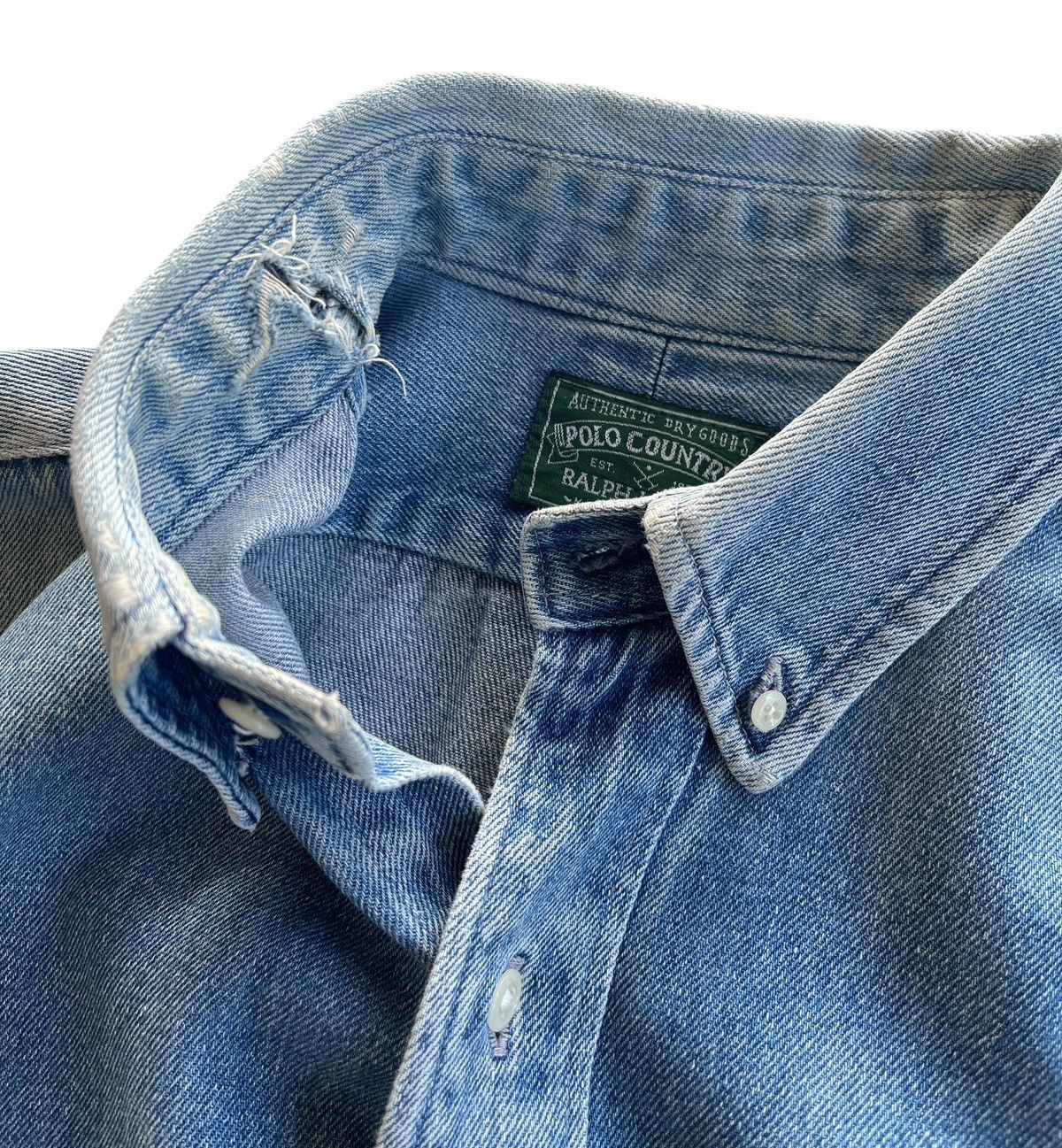 Polo Ralph Lauren Vintage Polo RL Country Denim Shirt Size US S / EU 44-46 / 1 - 10 Thumbnail