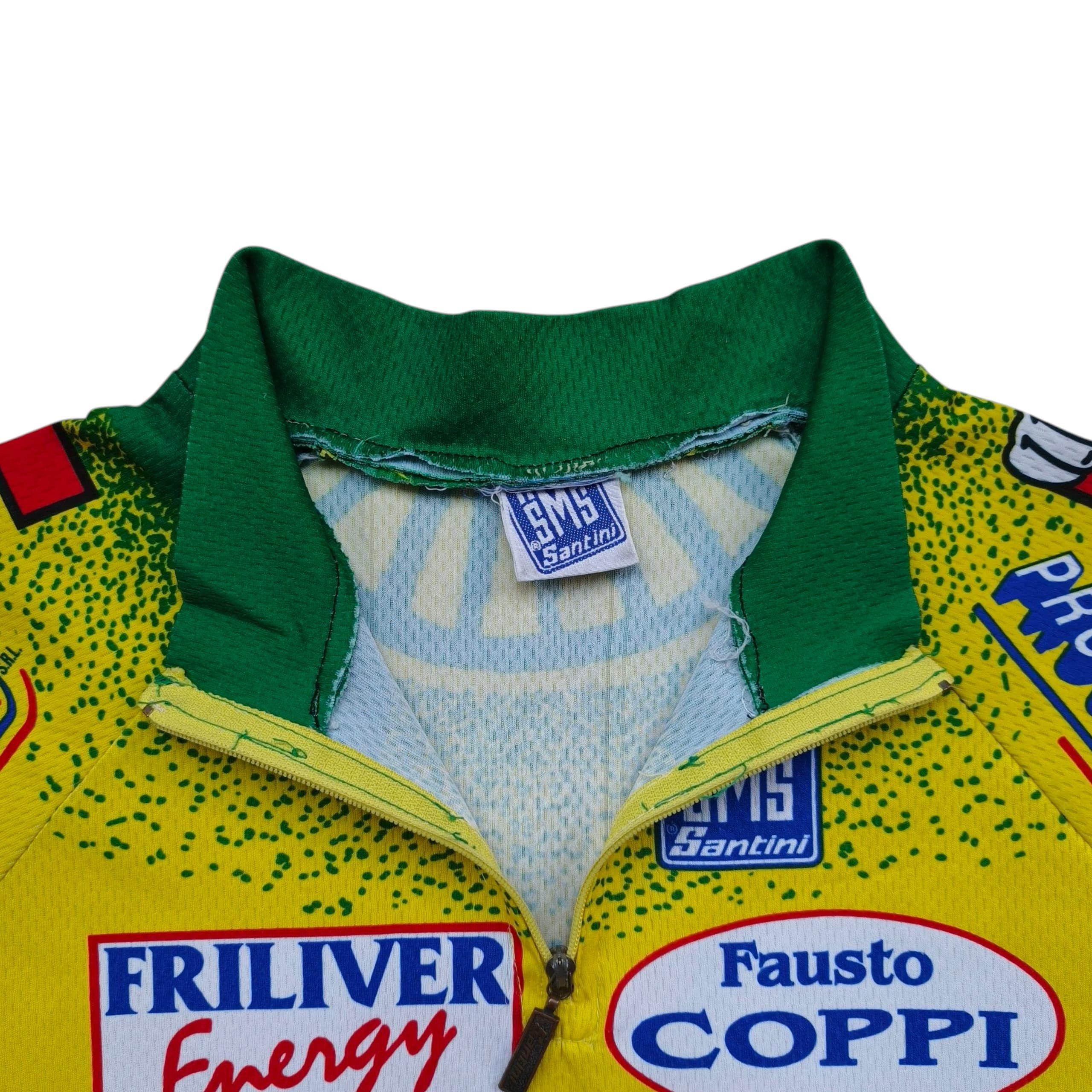 Vintage Vintage 90's Santini Jersey Team Polti Size US XL / EU 56 / 4 - 4 Thumbnail