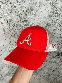 Atlanta Braves Vintage Hat #1 Apparel New Era Snapback Cap Big Logo Spell  Out