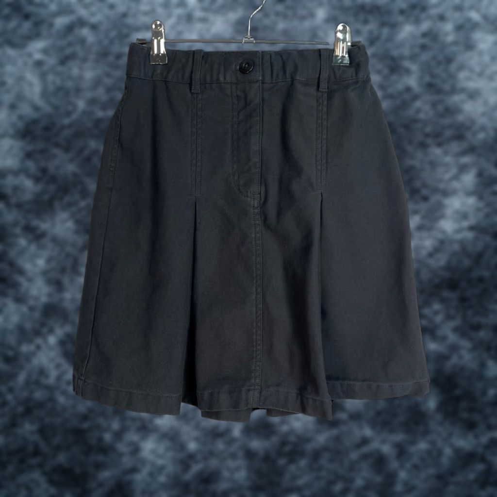Vintage WILFRED FREE Skirt Womens 2 Black Pleated Short Cotton Lyocell Mini Dresswear S2 Black Womens Size 26" / US 2 / IT 38 - 1 Thumbnail