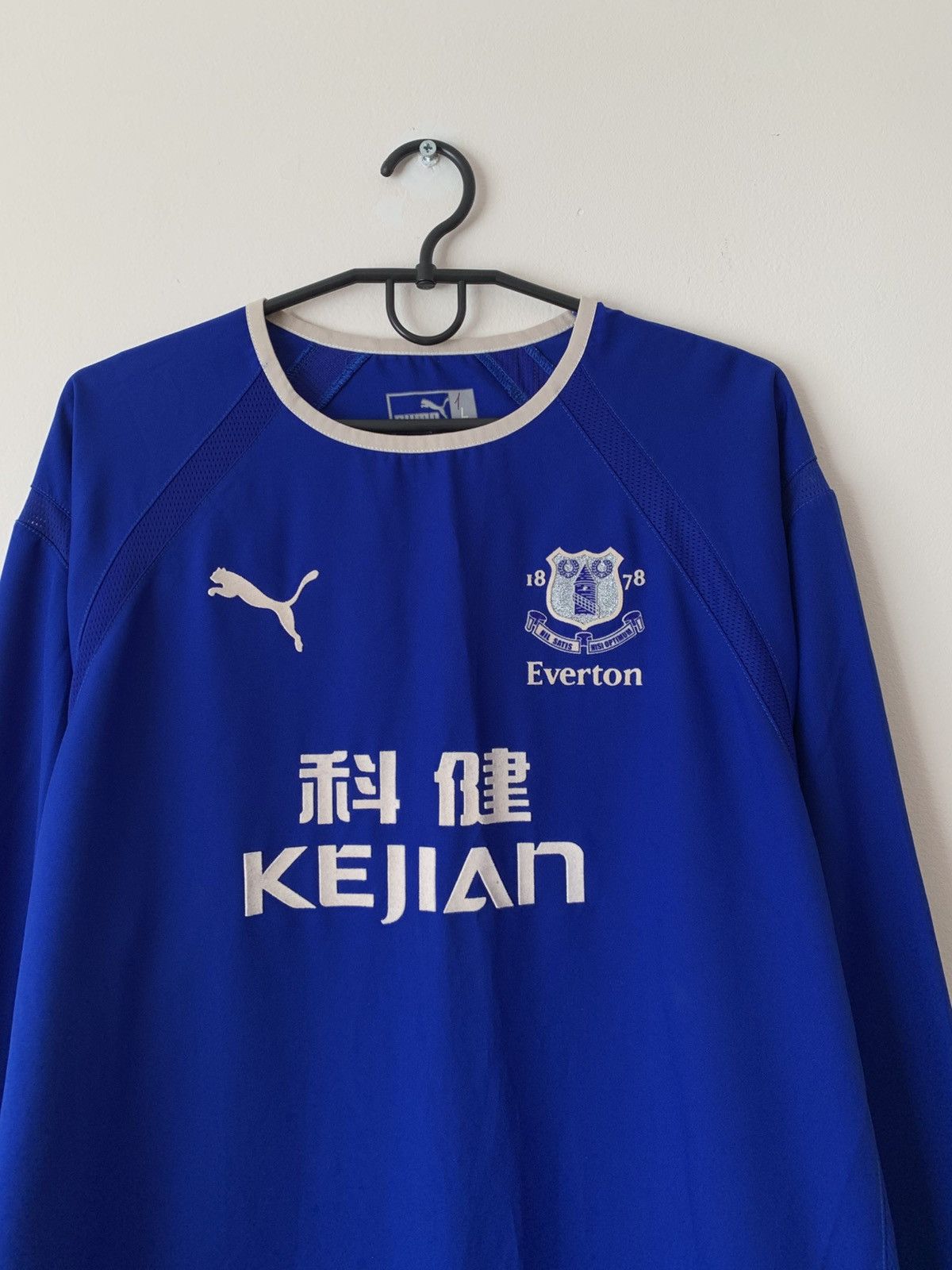 Puma 🔥PUMA EVERTON 2003/2004 HOME LONG SLEEVE SOCCER JERSEY Size US L / EU 52-54 / 3 - 4 Thumbnail