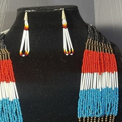 Other Gorgeous Glass And Seed Bead Multicolor Necklace Adjustable Size ONE SIZE - 4 Thumbnail