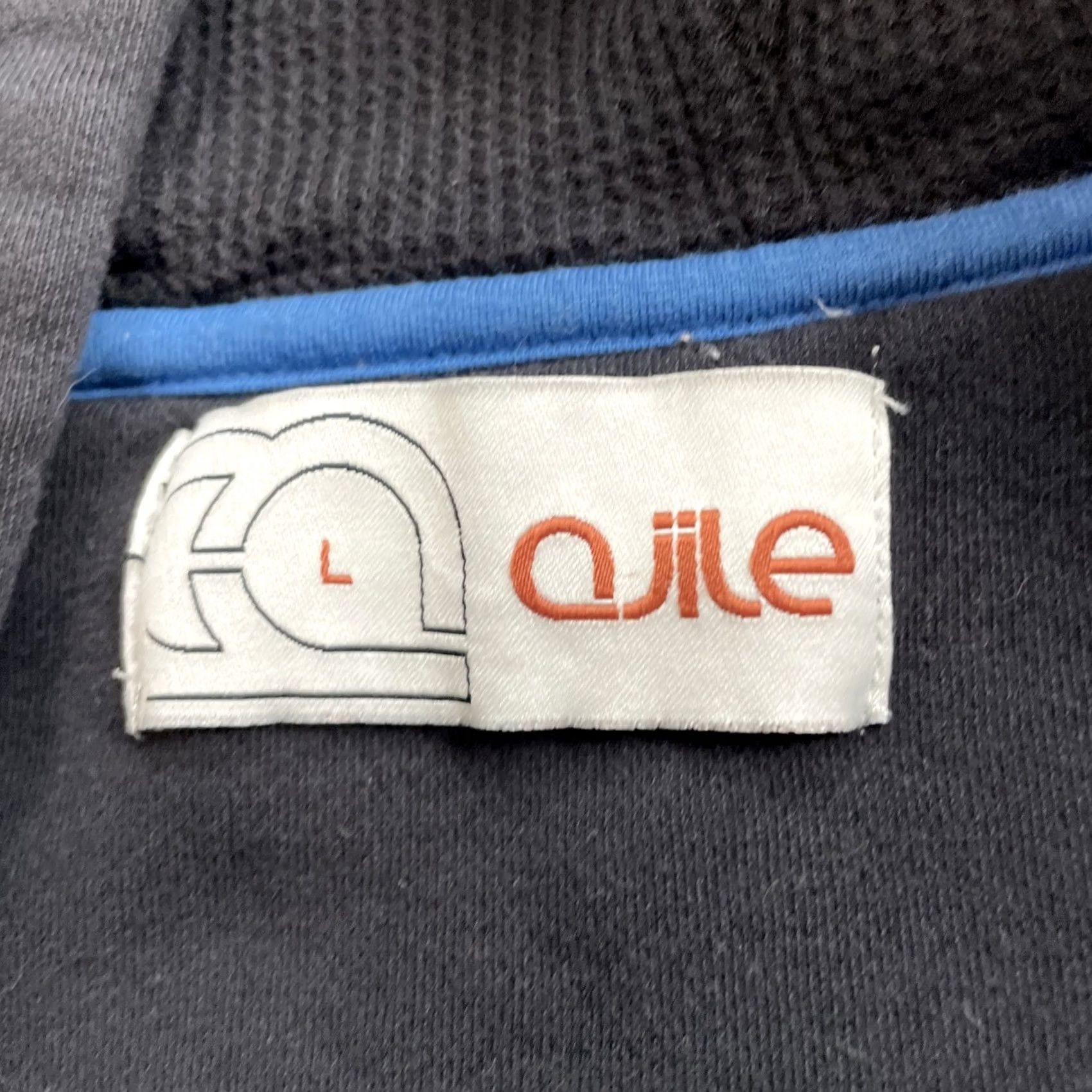 Vintage AJILE Knit Vest Adult L Blue Full Zip Sport Hoodie Drawstring Retro Active L 38" Size US L / EU 52-54 / 3 - 7 Thumbnail