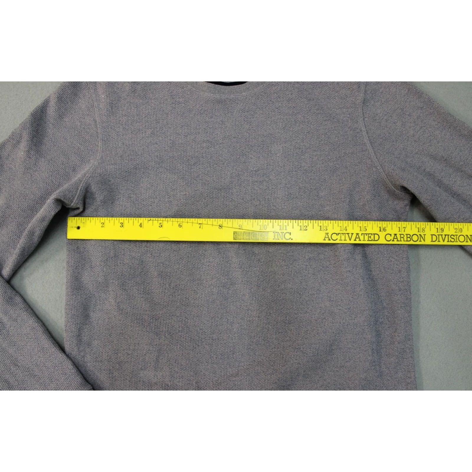 Ted Baker Ted Baker Mens Medium Gray Crewneck Knit Pullover Top Sweater Cotton Blend Trim Size US S / EU 44-46 / 1 - 5 Thumbnail