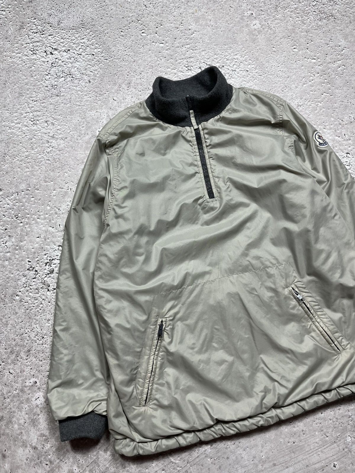 Moncler × Vintage Vintage Moncler Reversible Nylon Fleece Pullover Jacket S Size S / US 4 / IT 40 - 6 Thumbnail