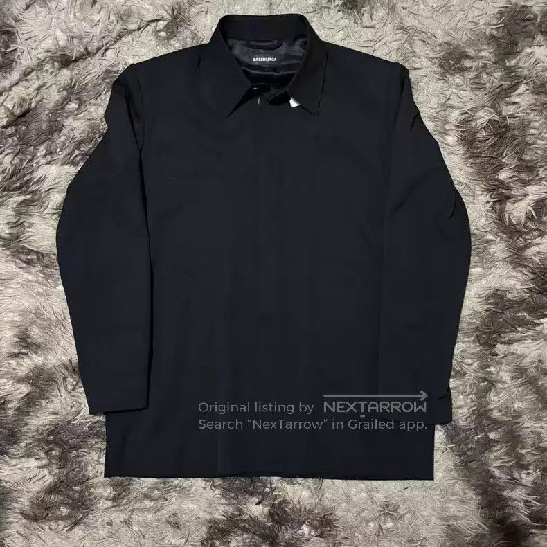 Balenciaga Balenciaga Sponge Shoulder Padded Suit Shirt Jacket Size US S / EU 44-46 / 1 - 1 Thumbnail