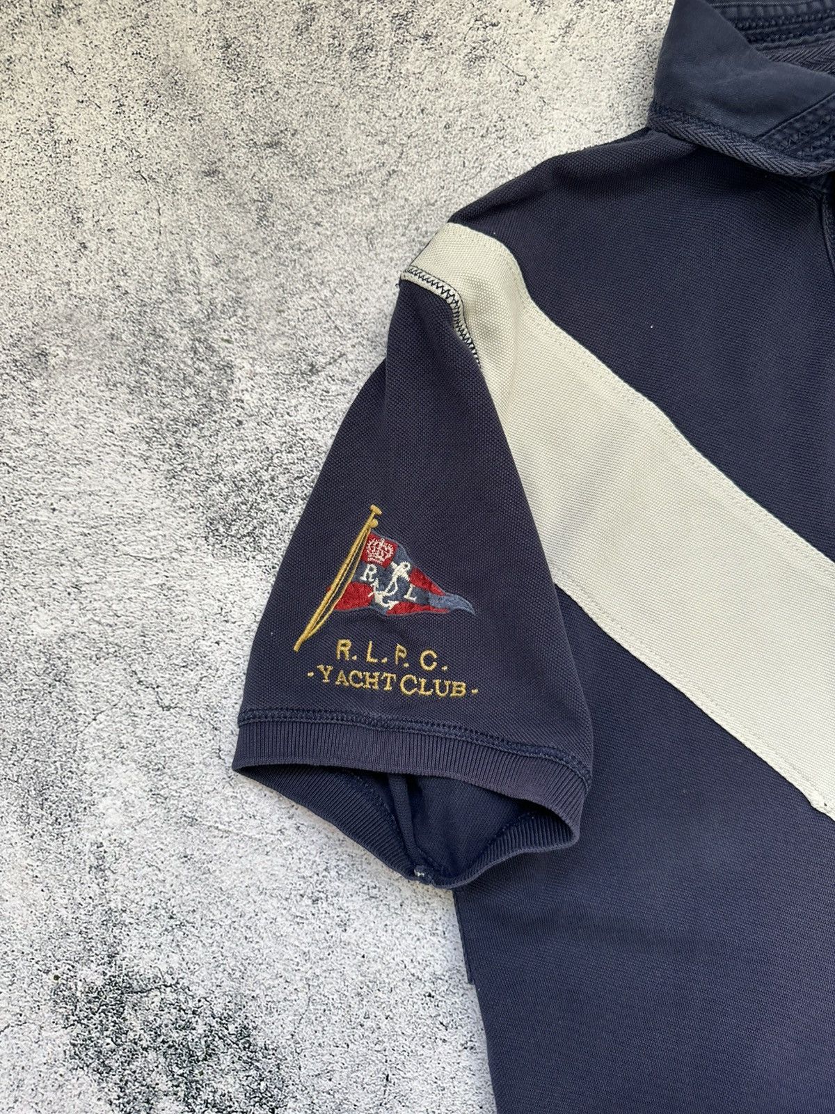 Polo Ralph Lauren Vintage Polo Ralph Lauren Polos Yacht Club Flag Logo Y2K Size US XL / EU 56 / 4 - 10 Thumbnail