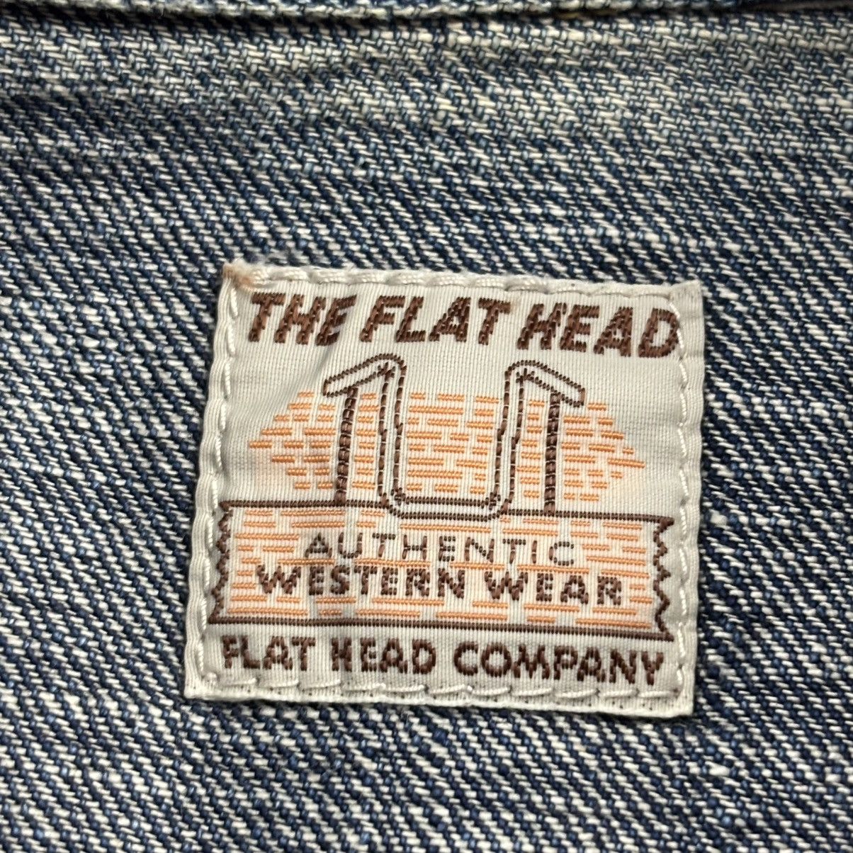 The Flat Head The Flat Head Sawtooth Western Denim Shirt Size US XS / EU 42 / 0 - 7 Thumbnail