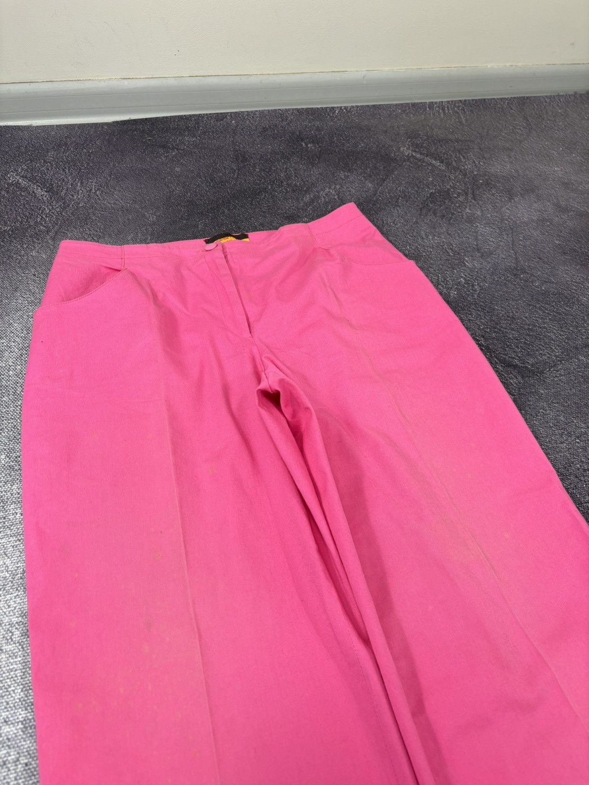 Davide Cenci Vintage Davide Cenci Women’s Luxury Pink Wide-Leg Pants Size 30" / US 8 / IT 44 - 6 Thumbnail